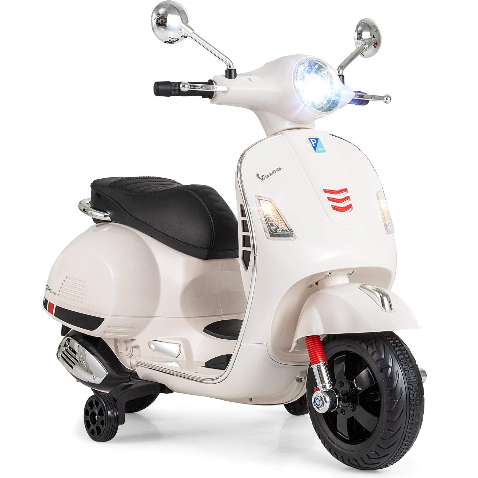 Elmotorcykel til børn med LED-lys og horn