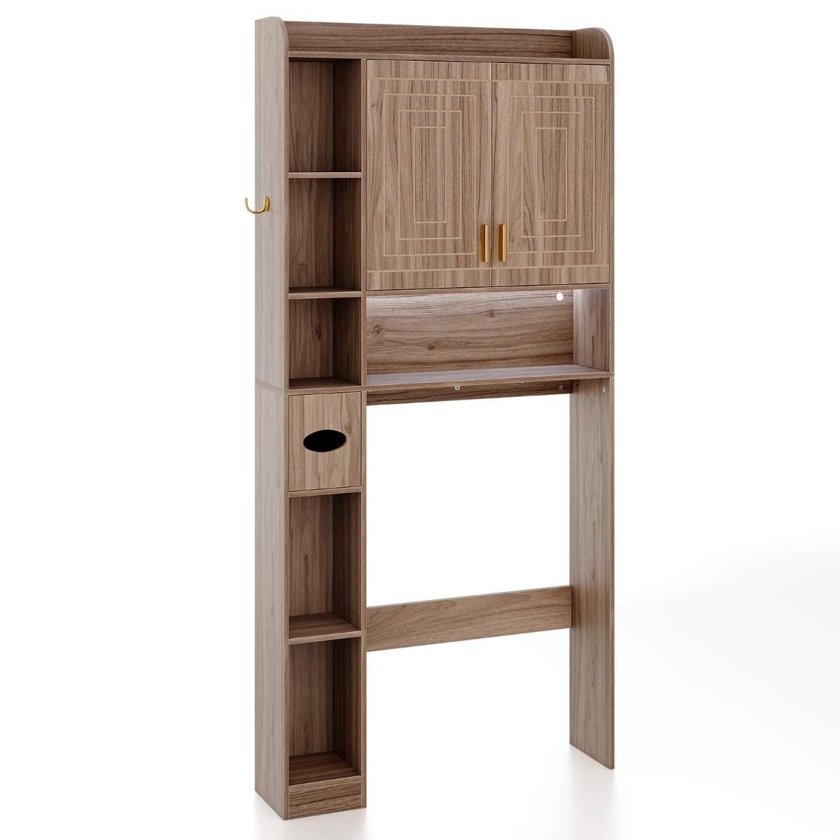 Toalettskåp med LED-lampor och justerbara hyllor | Hem & Hobby | Pryloteket