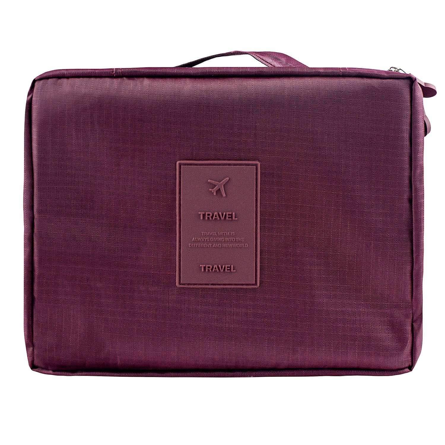 Rejsetoilettaske - Vinrød
