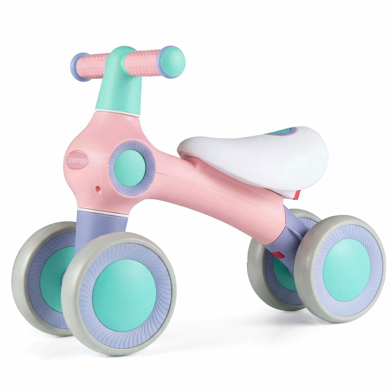 Babybalancecykel – justerbart sæde, lydløse hjul