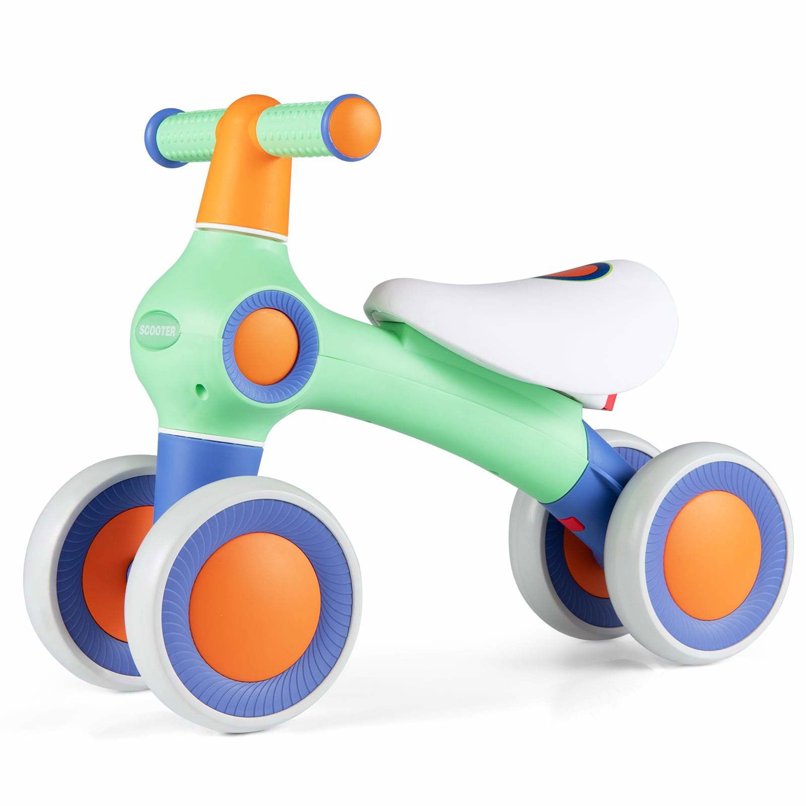 Babybalancecykel – justerbart sæde, lydløse hjul