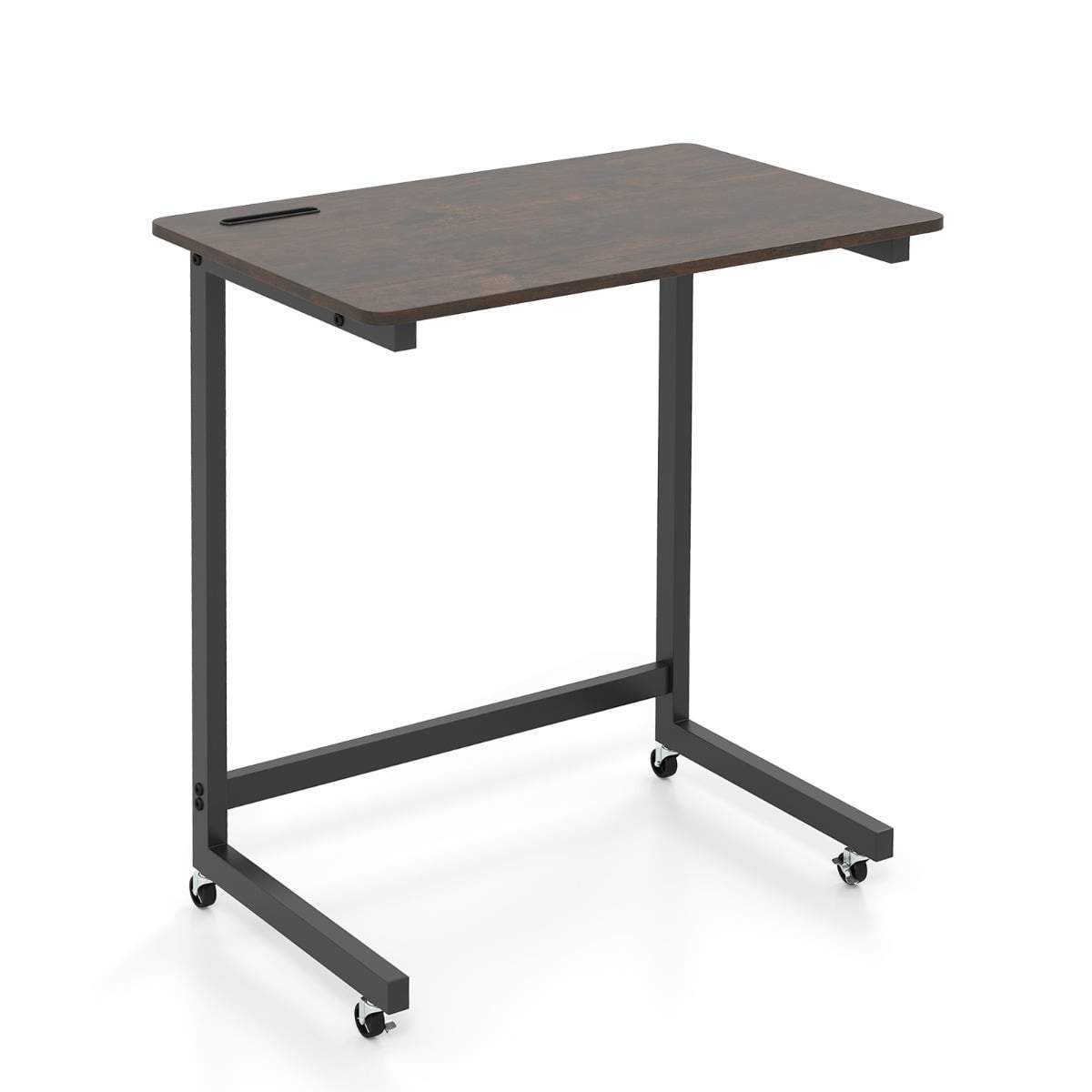 Mobilt C-format sidobord med hjul och telefonhållare | Hem & Hobby | Pryloteket