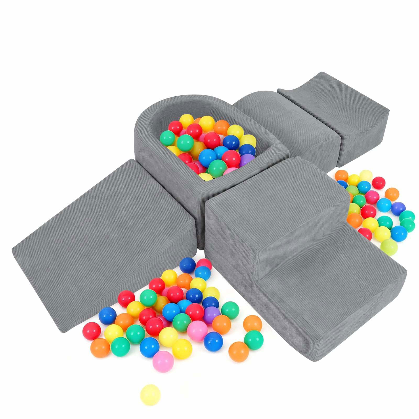 Skumklatreklodser med boldbassin og snorebetræk