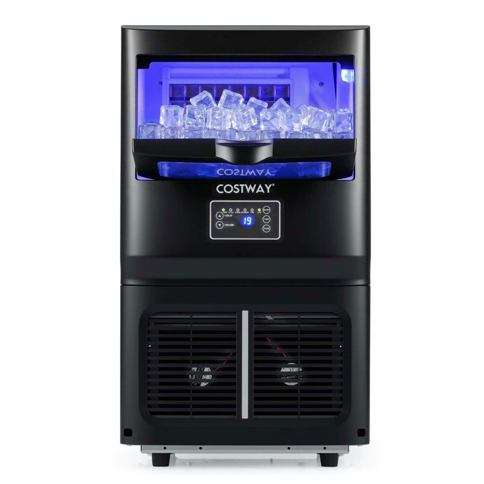 Professionel ismaskine – 25-30 kg/dag, selvrensende, rustfrit stål