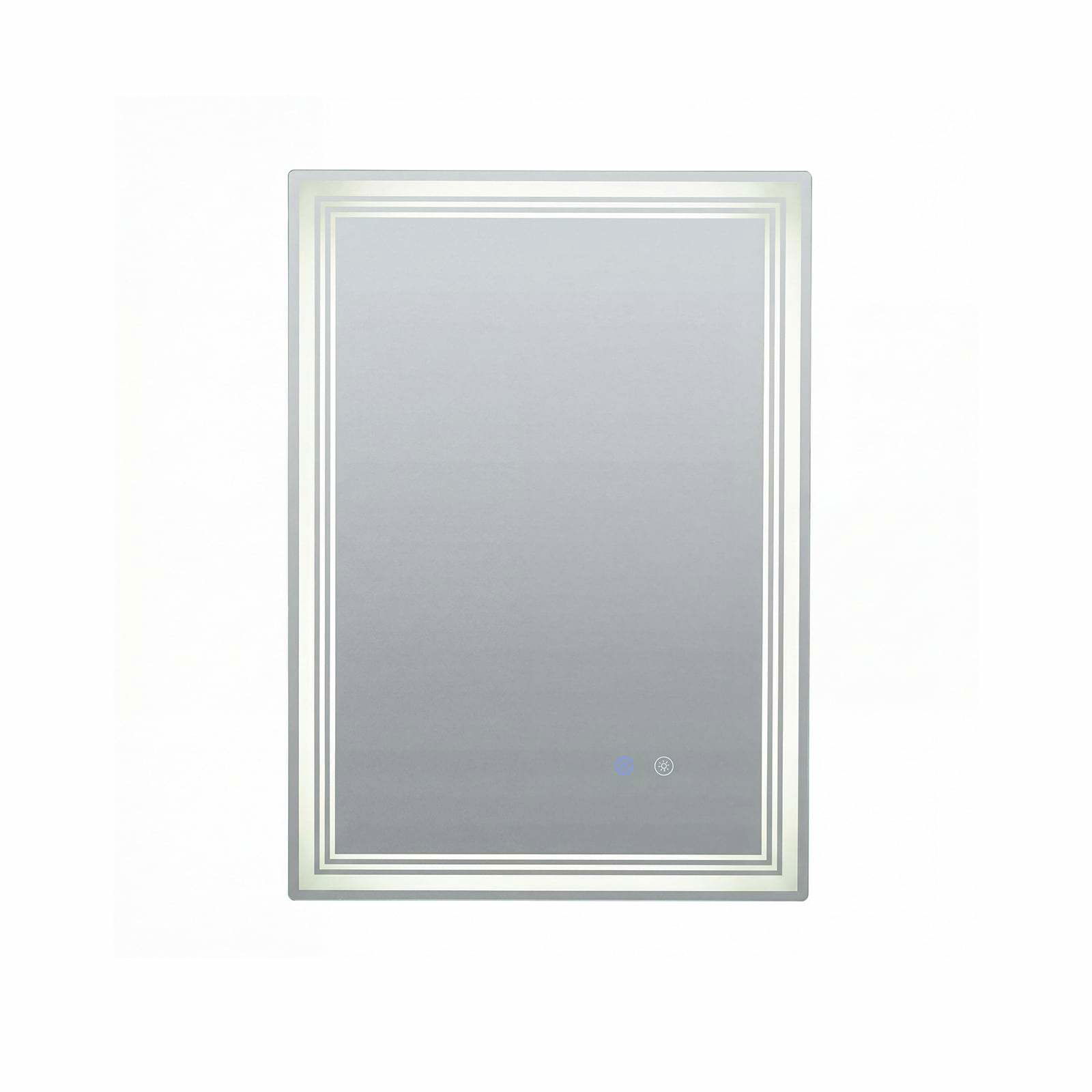 LED badeværelsesspejl, dugfri, hukommelse, 70x50 cm