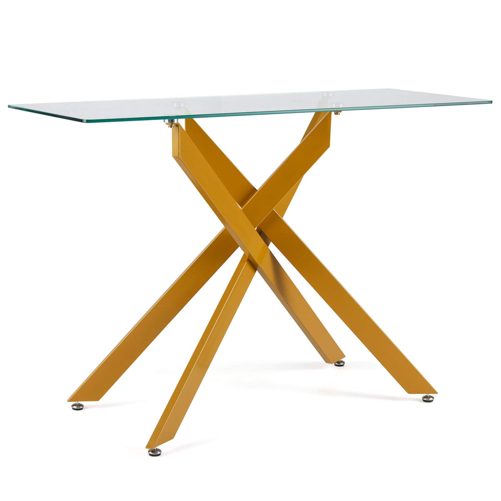 Modernt konsolbord i glas – härdat glas och metallben | Hem & Hobby | Pryloteket