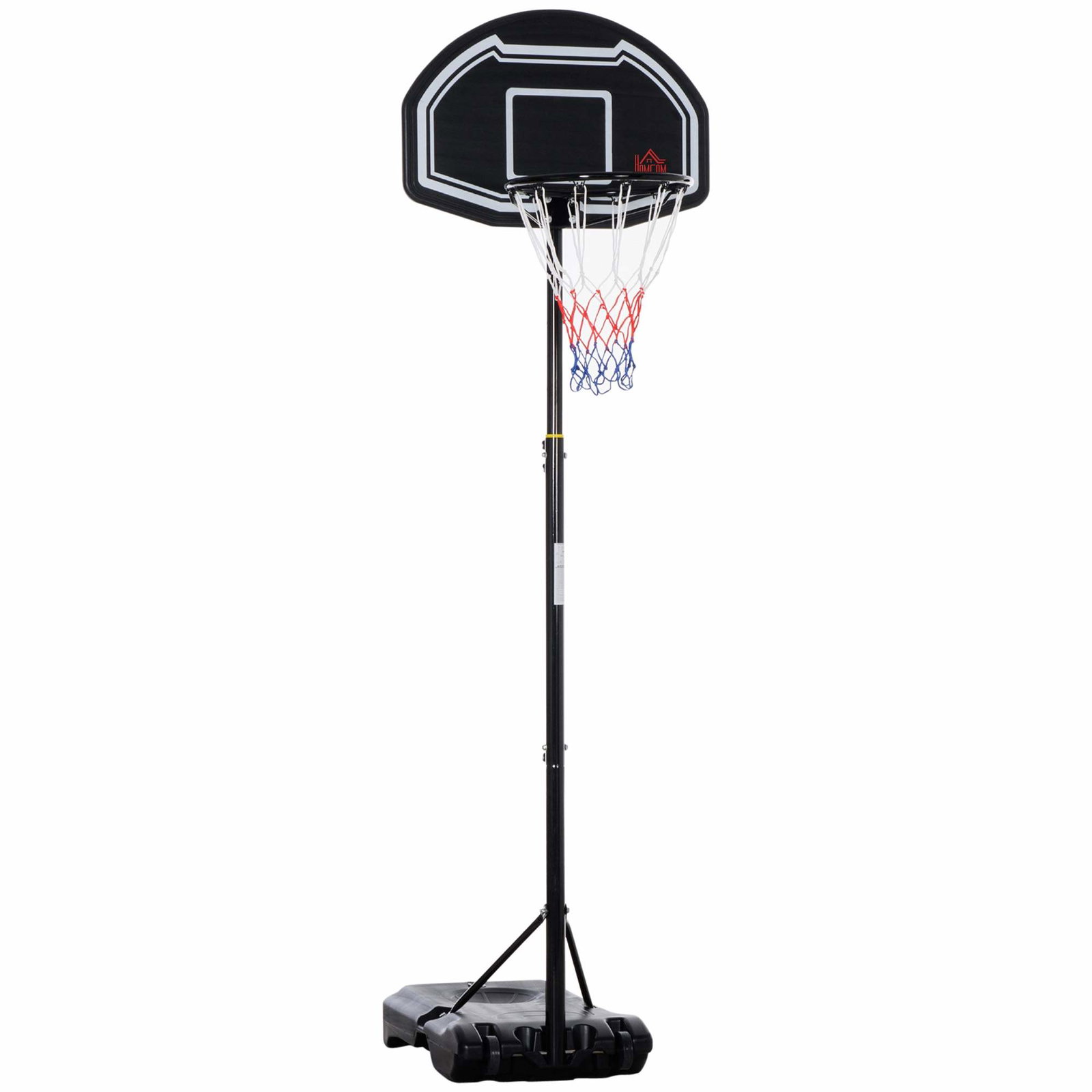 Justerbar udendørs basketballkurv – 160-210 cm, mobil stativ