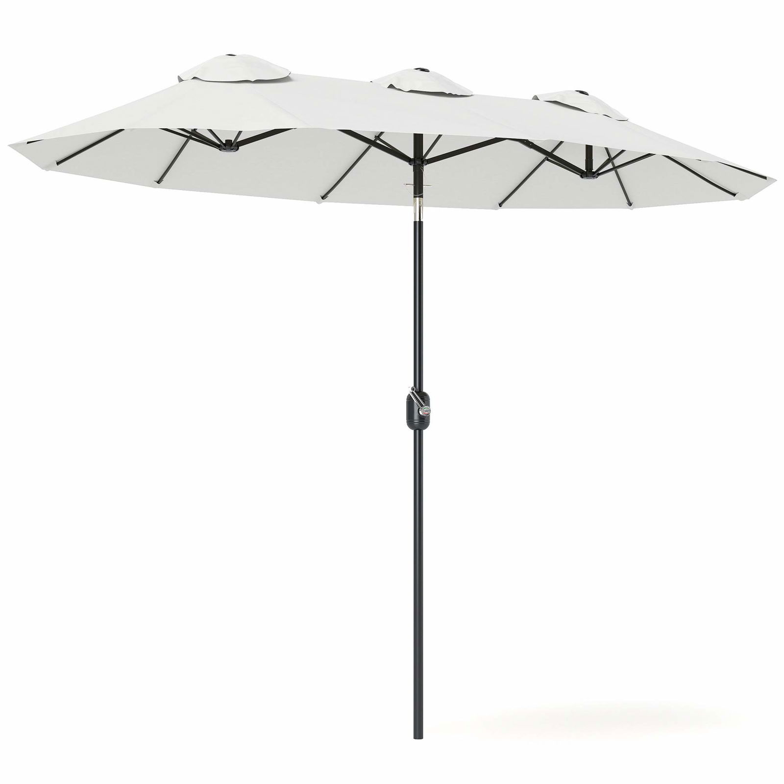 Justerbart parasoll – Krämvit, 295 x 152 cm | Hem & Hobby | Pryloteket
