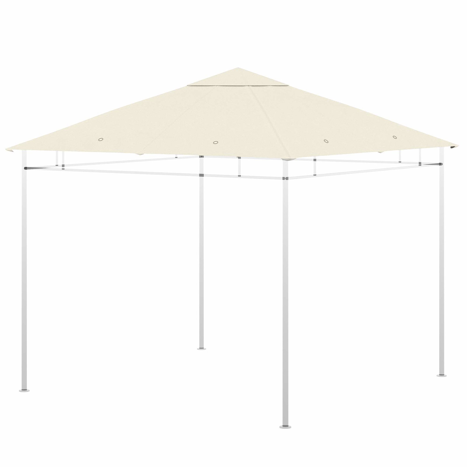 Pavilion reservetag 3x3m, vandafvisende, cremefarvet