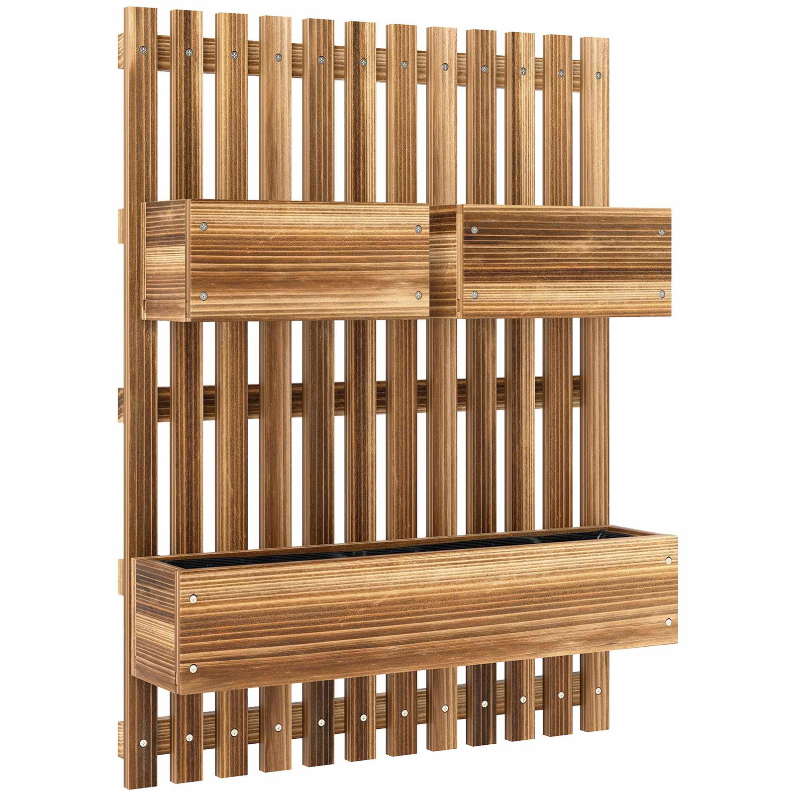 Vægmonteret træplantesæt – justerbar, 60x16x80 cm