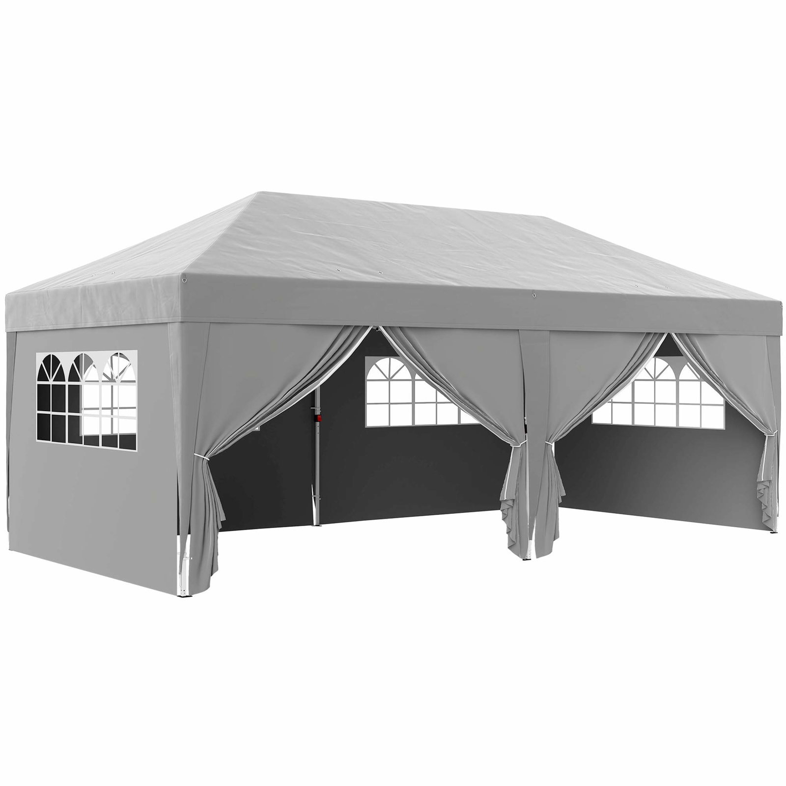 Pop-up pavillon 6x3m, UV-beskyttelse, aftagelige vægge