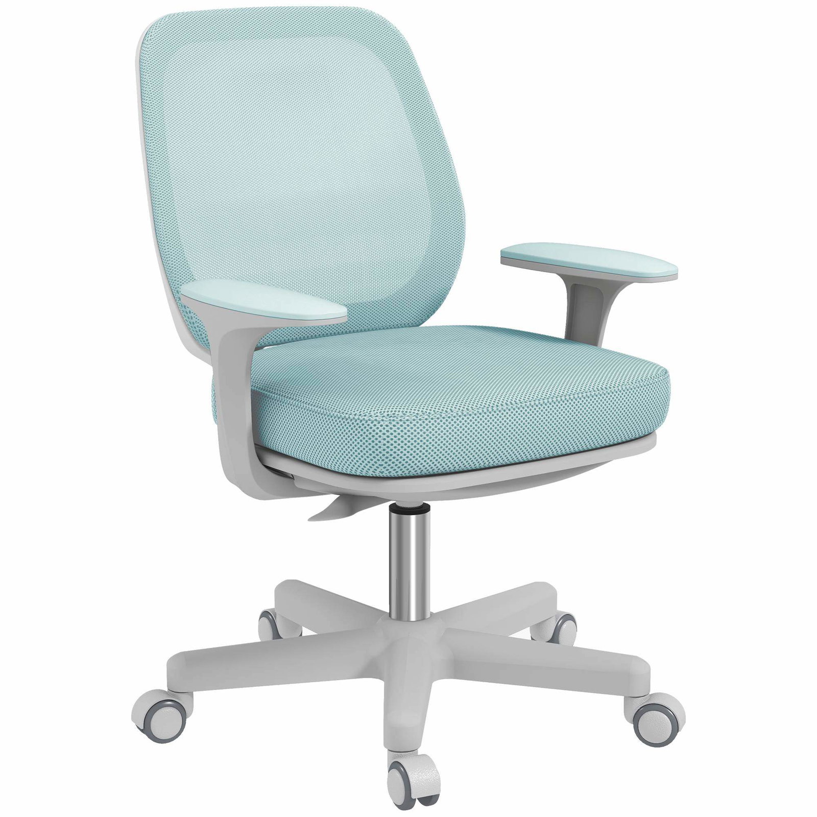 Ergonomisk kontorstol, justerbar højde, grøn