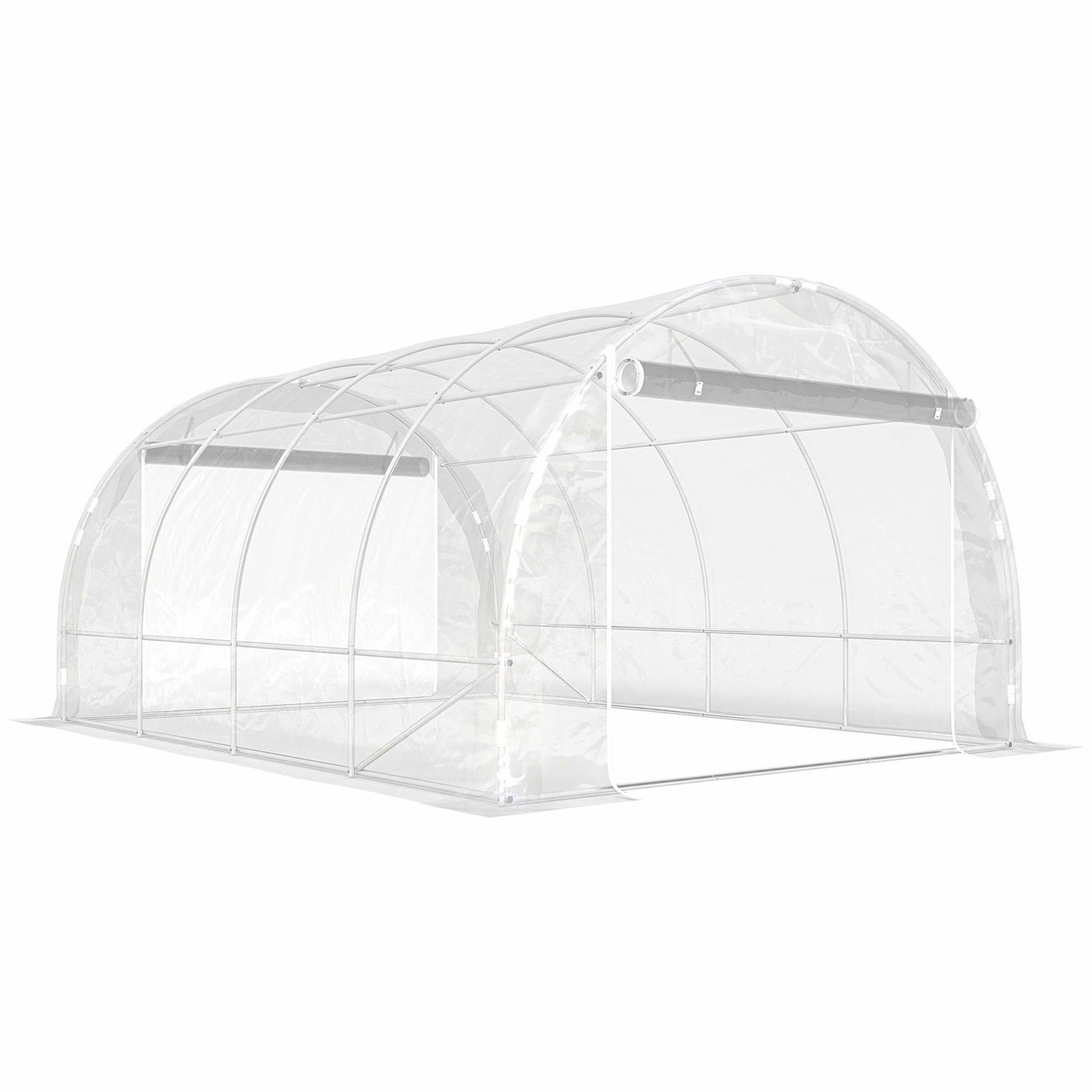 Växthus i polytunnel för inbyggnad, UV-beständigt PE-överdrag | Hem & Hobby | Pryloteket
