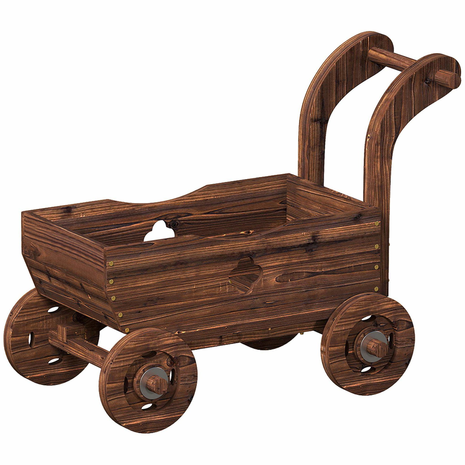 Mobil træplantevogn – Rustik havecharme