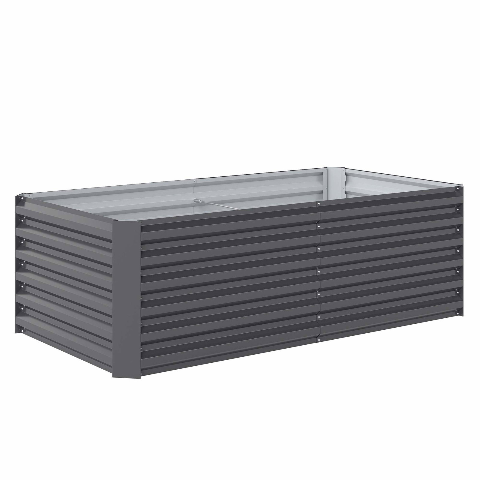 Højbed i metal – 180x90x57,5 cm, åben bund