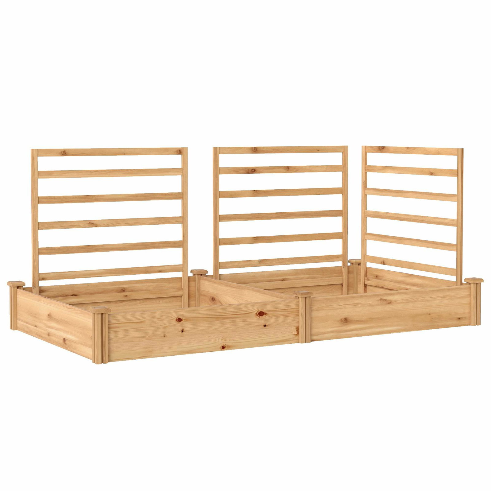 Træplantekasse med espalier – 240 x 125 x 102 cm