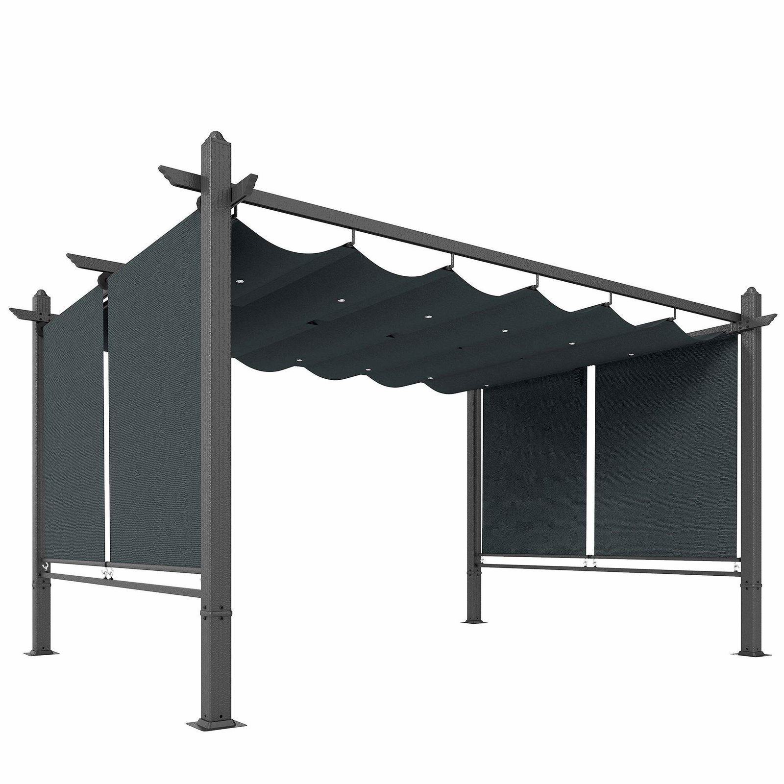 Pergola med utfällbart tak och UV50+-skydd, 3x4m | Hem & Hobby | Pryloteket