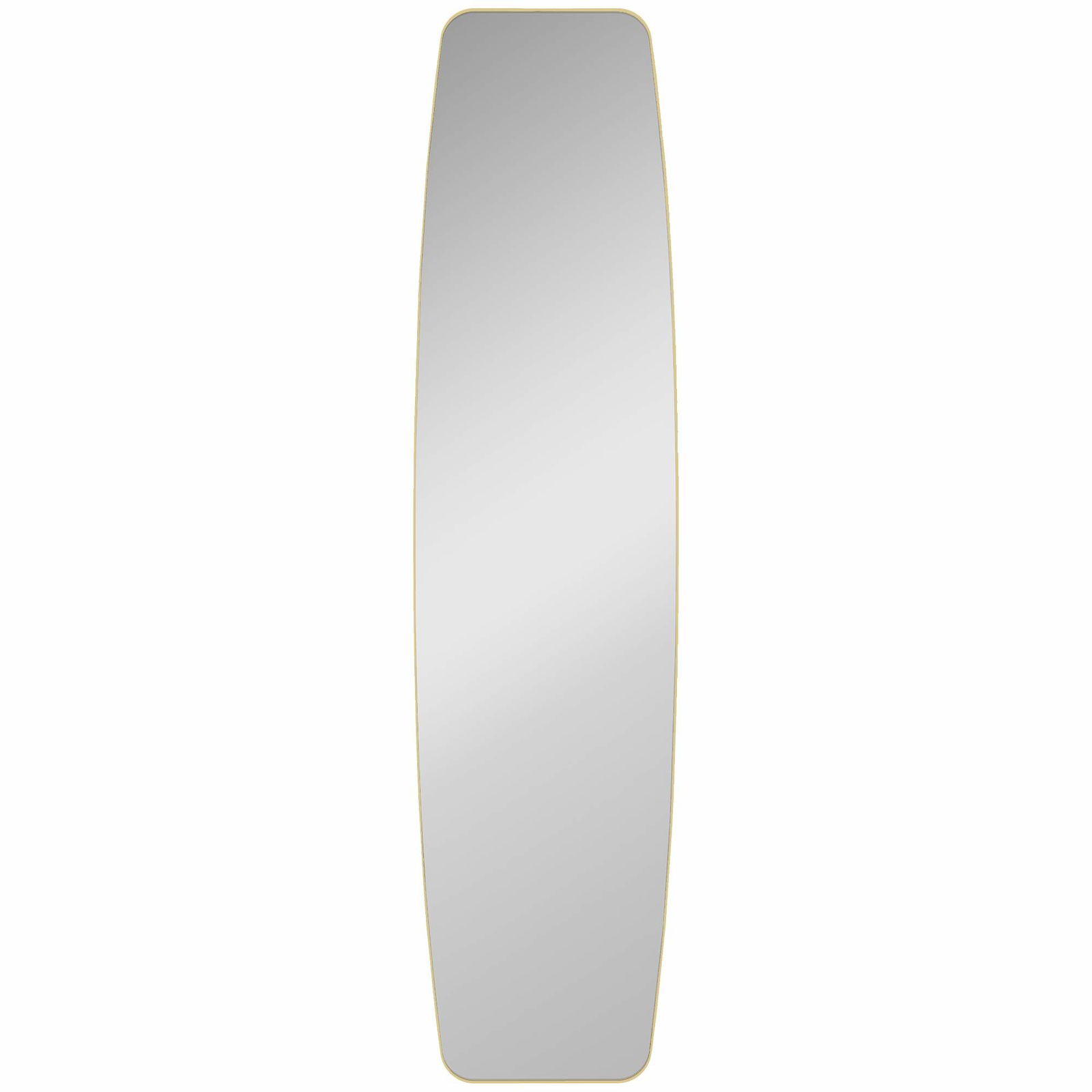 Väggspegel med guldfärgad metallram – 160 x 40 cm | Hem & Hobby | Pryloteket