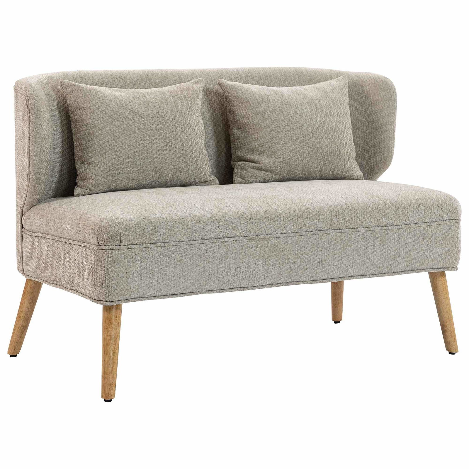 2-sits chenillesoffa, vingrygg, kompakt och mysig | Hem & Hobby | Pryloteket