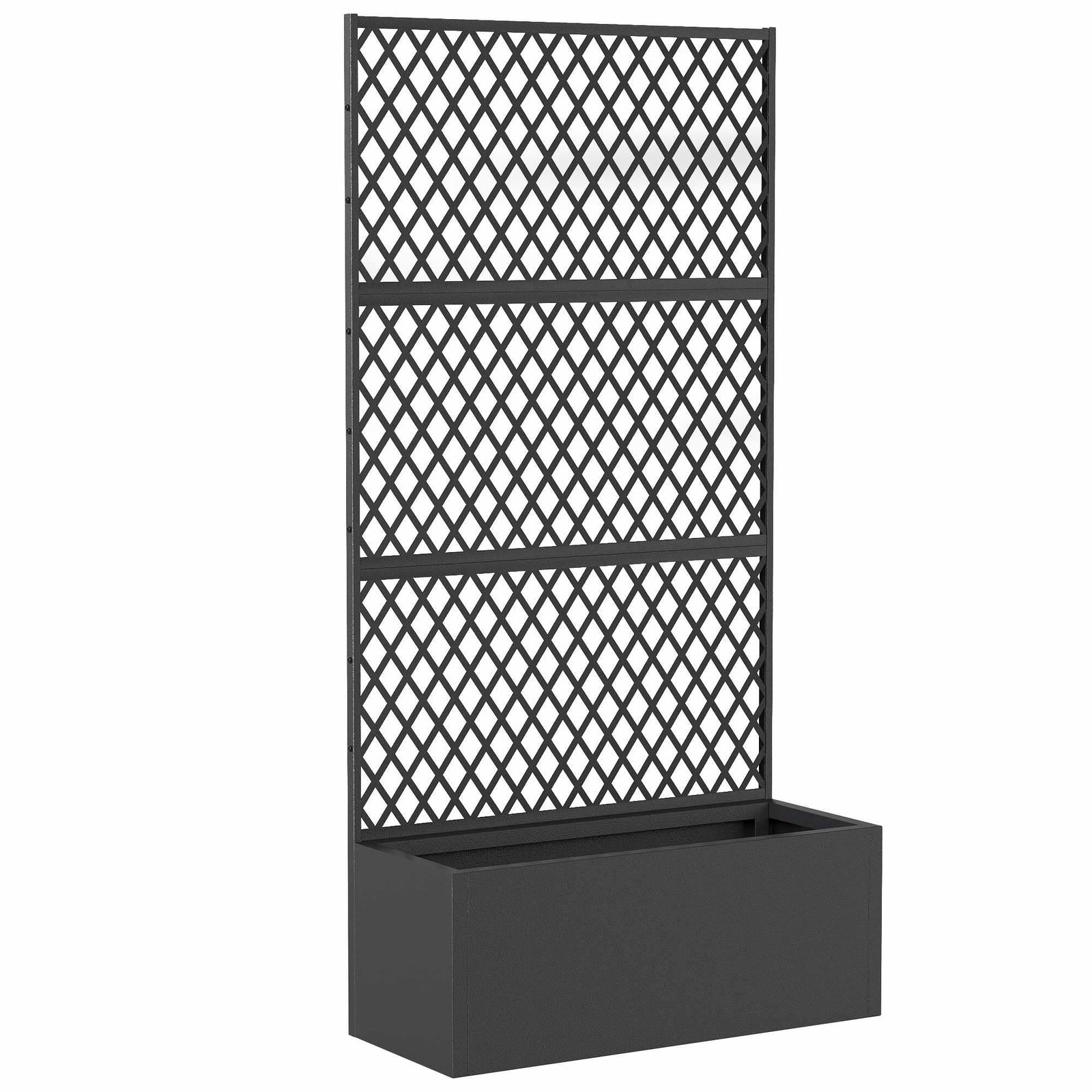 Metalplantekasse med espalier – 110L, vejrbestandig