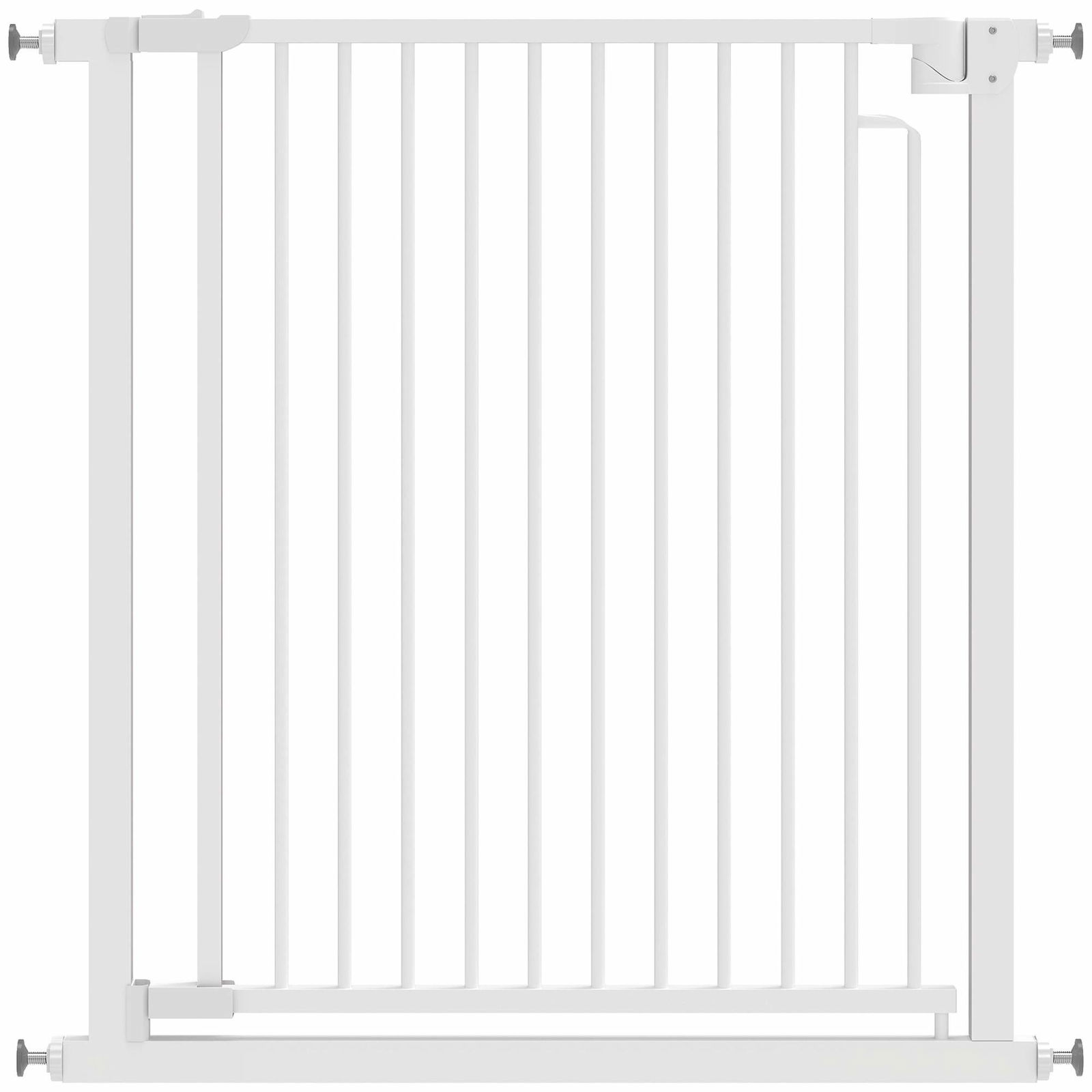Børnesikkerhedsgitter – Ingen boremaskine, Automatisk lukning, 76-80 cm, Hvid