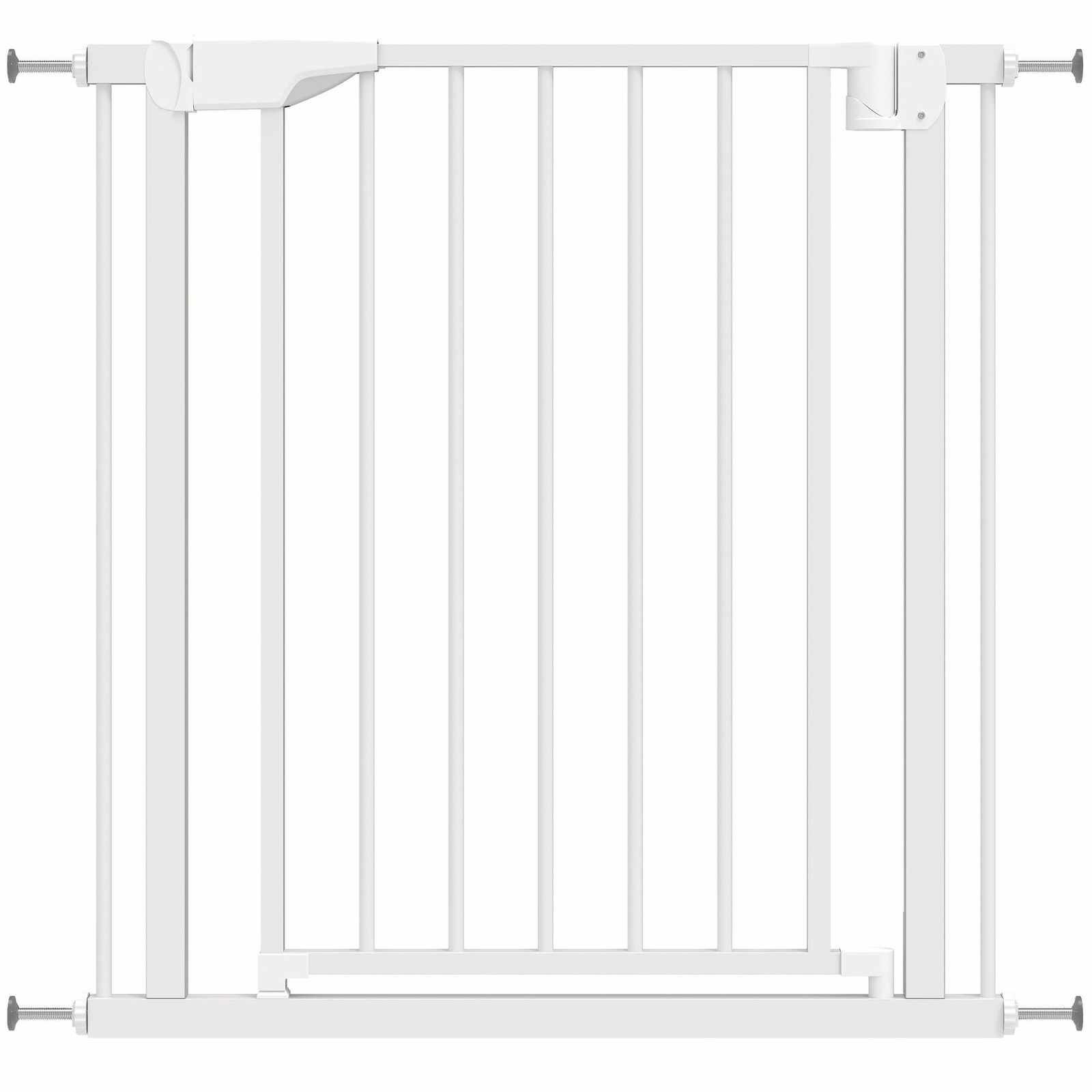 Børnesikkerhedsgitter – Ingen boremaskine, Automatisk lukning, 76-82 cm, Hvid