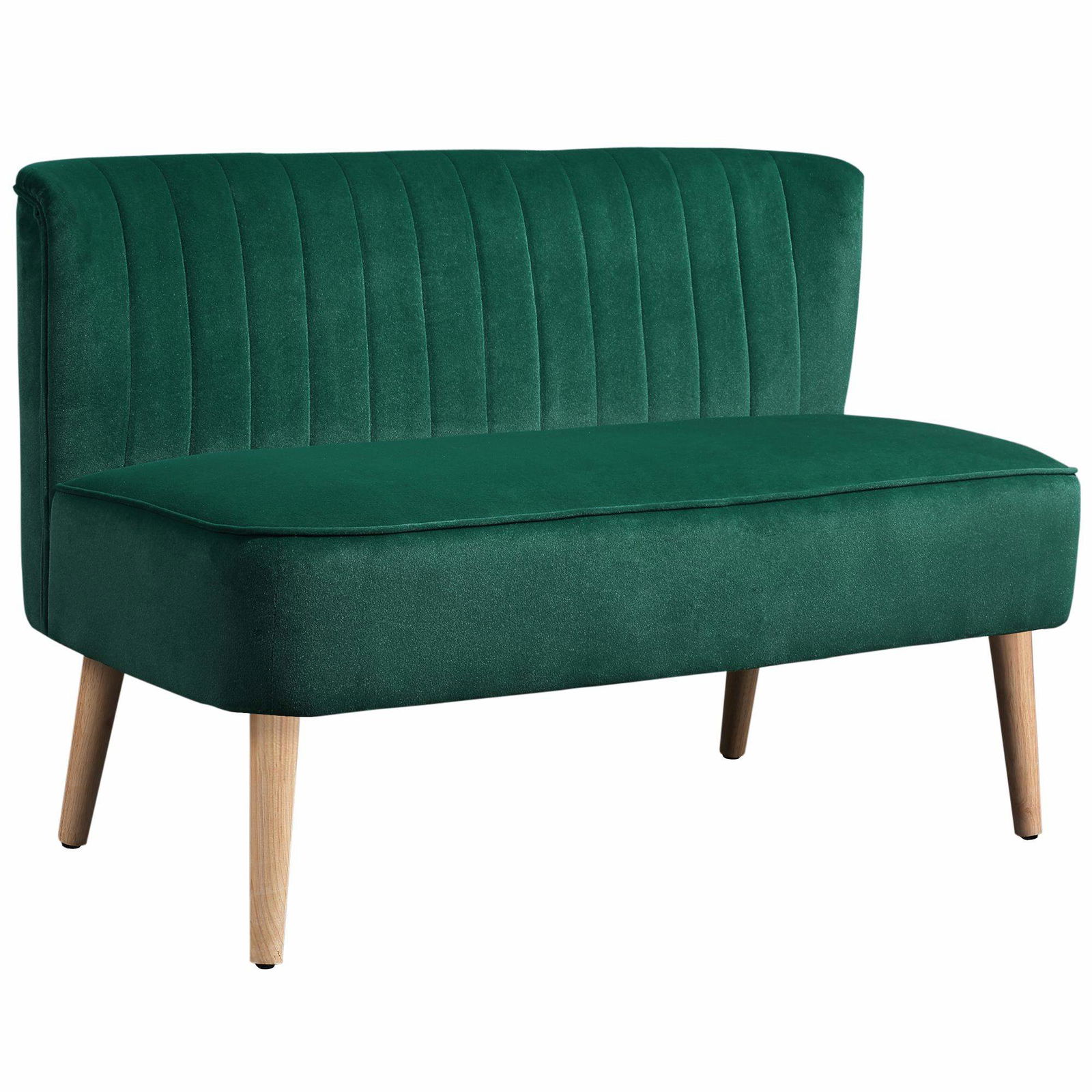 Mørkegrøn 2-personers sofa – Kompakt, holdbar, stilfuld