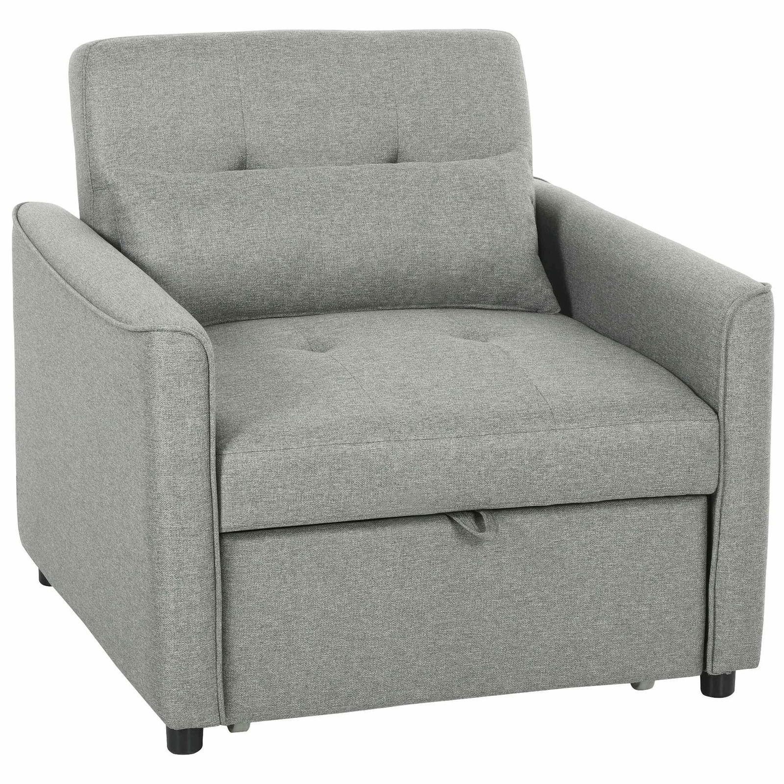 3-i-1 Sofa med justerbar lænefunktion, grå