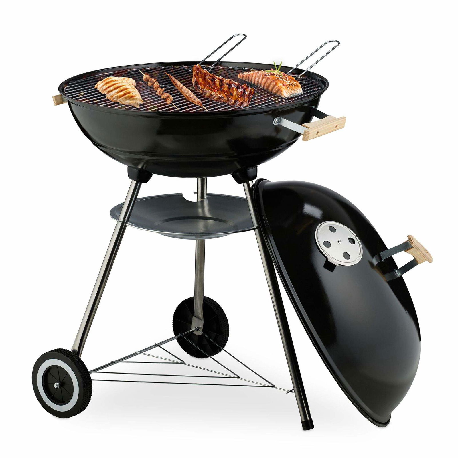 Bærbar Kedel BBQ Grill – Rummelig og nem at rengøre