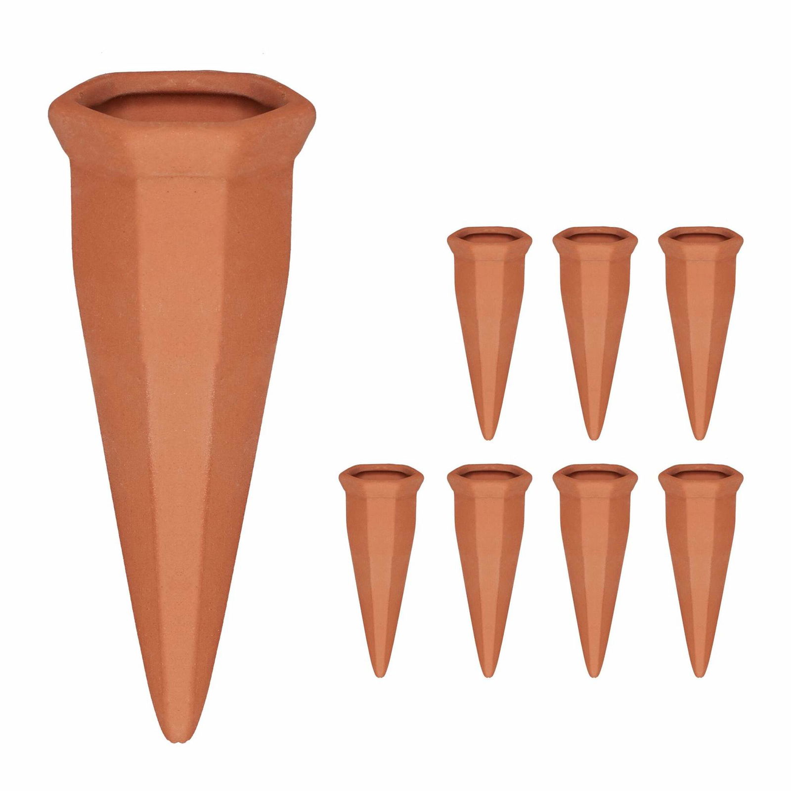 Keramiske selvvandende plantespidser – sæt med 8