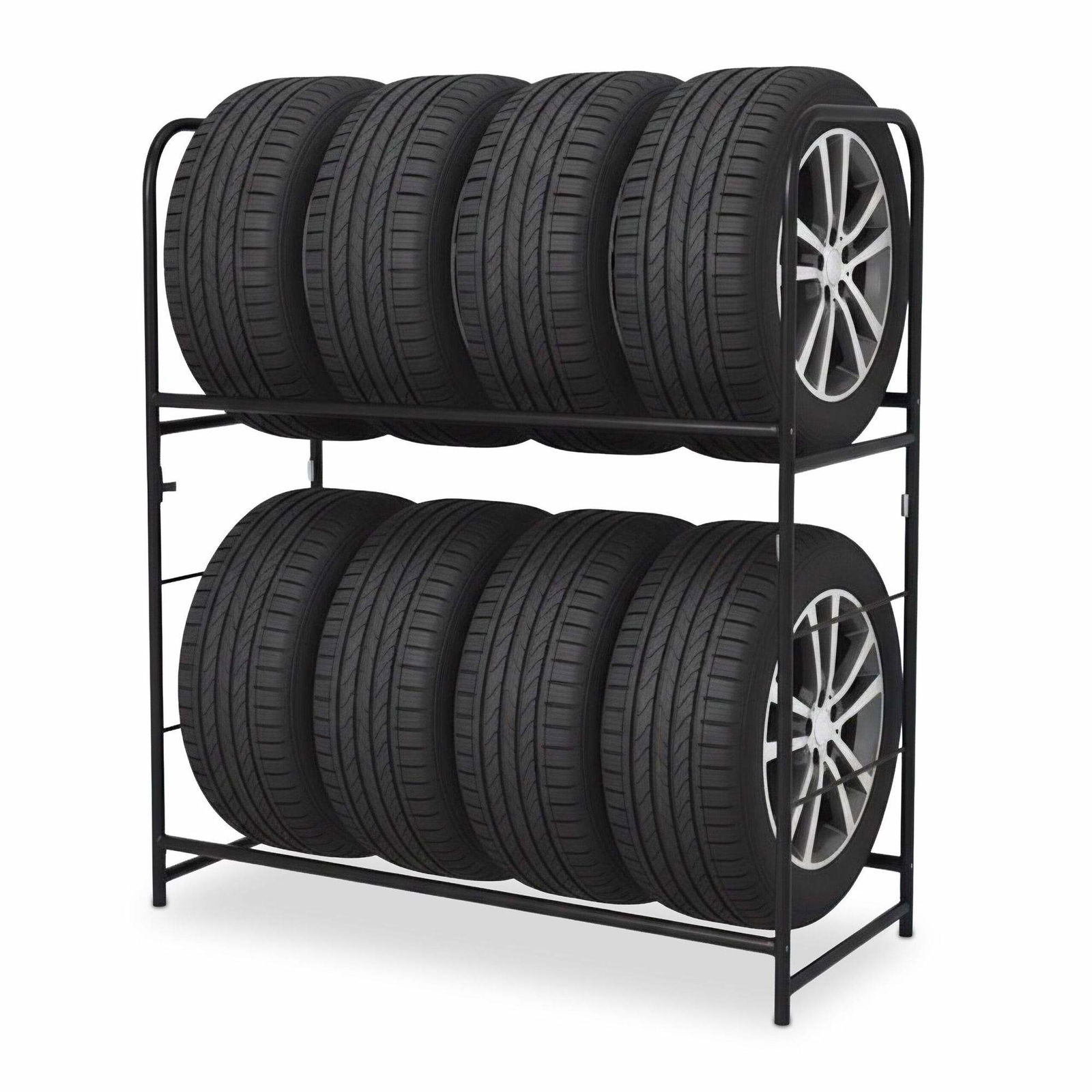 Dækstativ til 8 personer – Justerbar, holdbar stålopbevaring