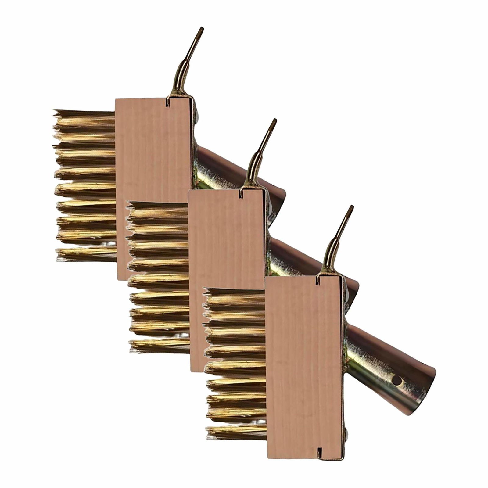 Ukrudts- og mosfugebørstesæt – 3 dele, stålbørster