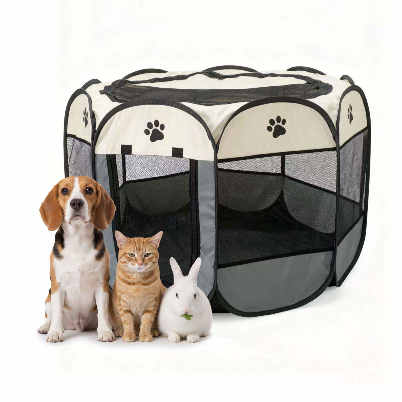 Hopfällbar lekhage för husdjur – inomhus och utomhus, väderbeständig | Hem & Hobby | Pryloteket