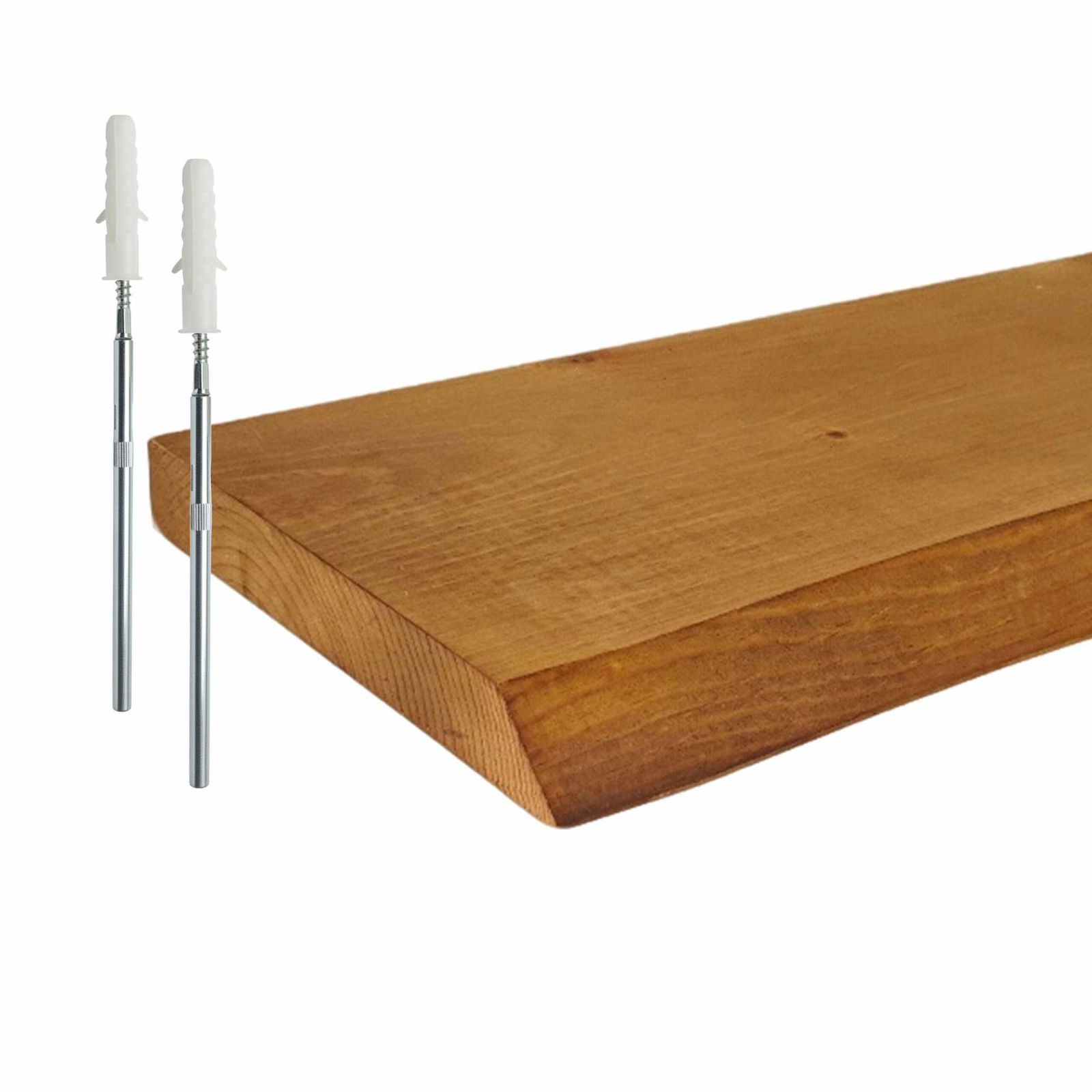 Live Edge massivt trähylla – Rustik svävande design | Hem & Hobby | Pryloteket