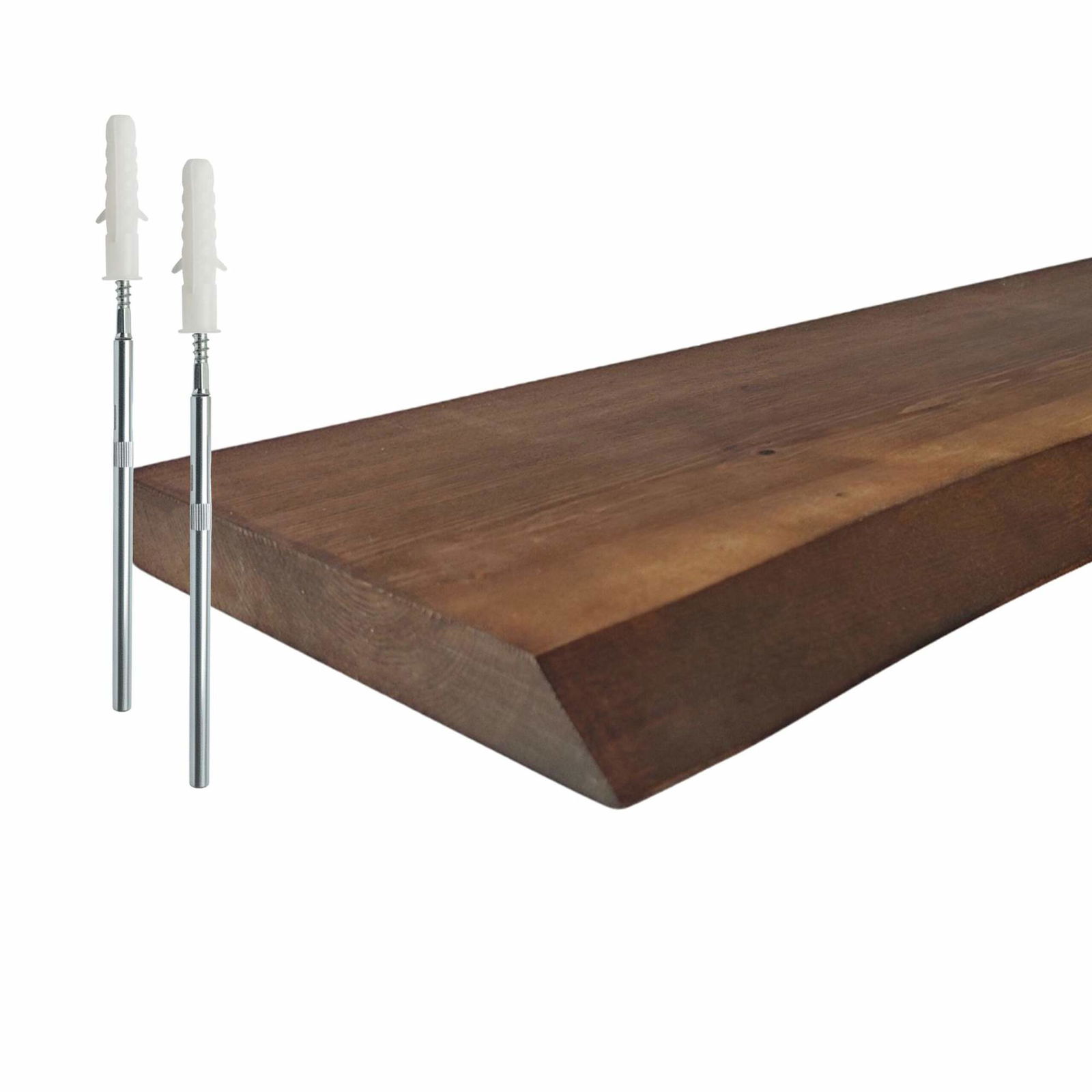 Live Edge massivt trähylla – Rustik svävande design | Hem & Hobby | Pryloteket