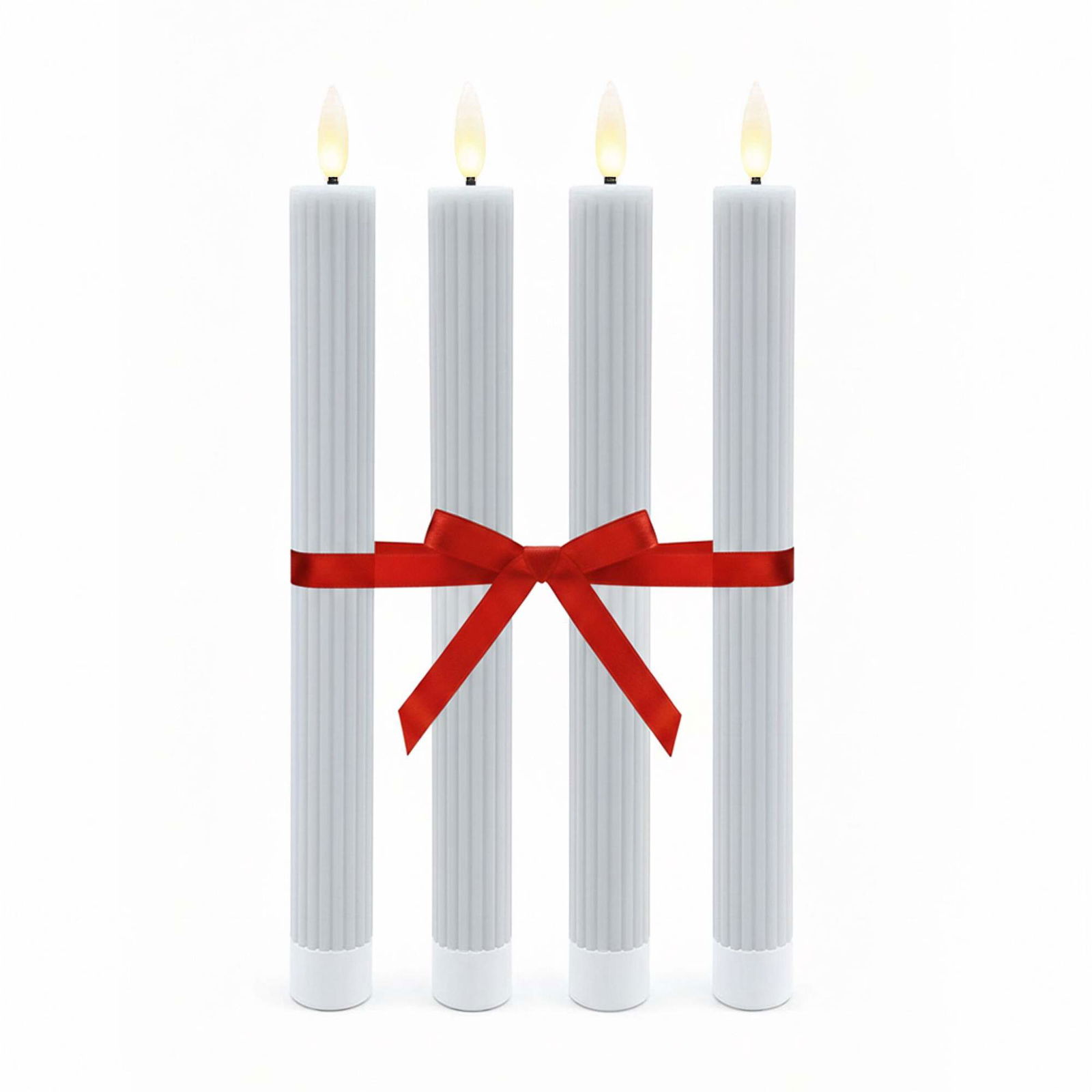 LED-vaxljus, set om 4 – realistiskt flimmer | Hem & Hobby | Pryloteket