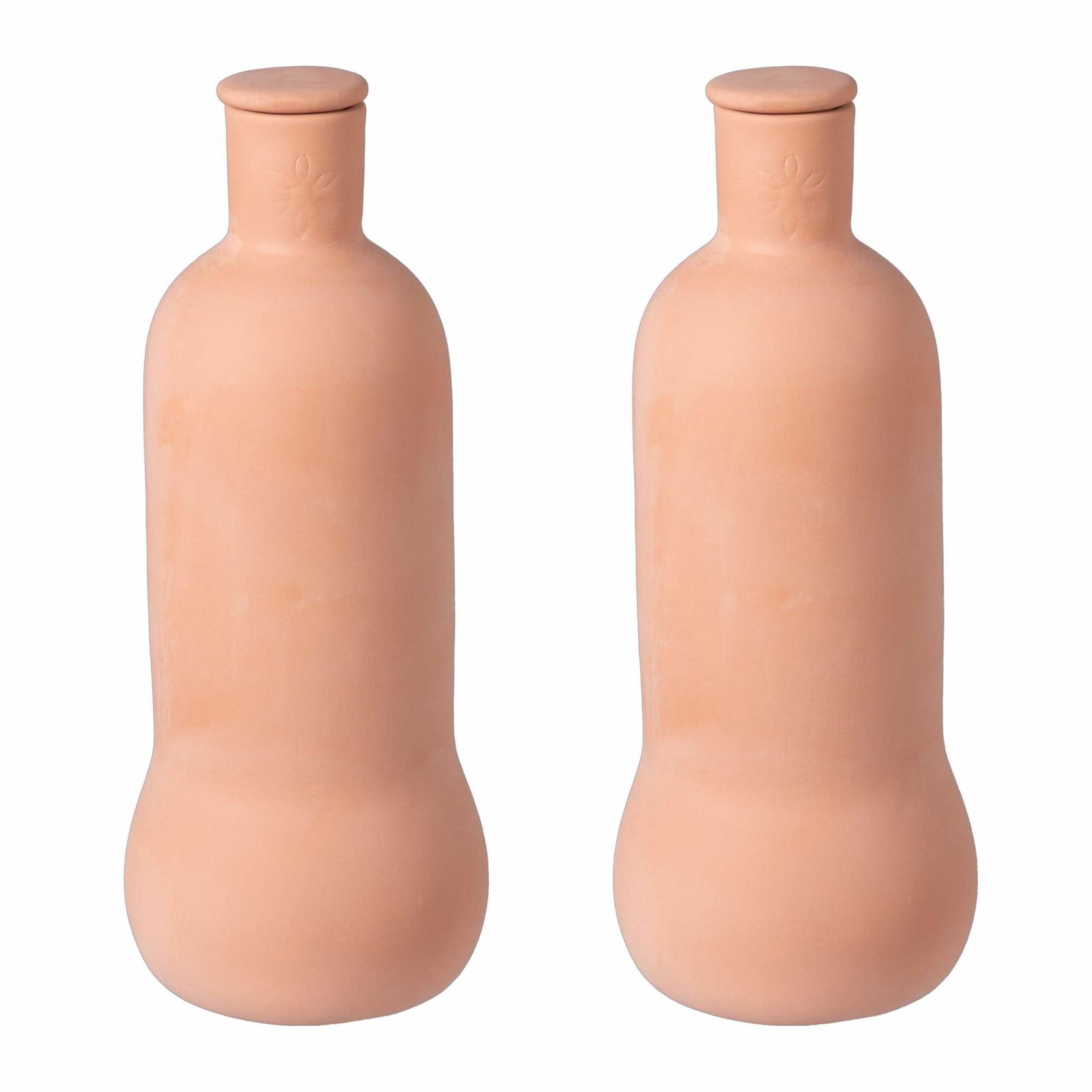 Terracotta Plante Vandingsflasker, 1L, Sæt med 2