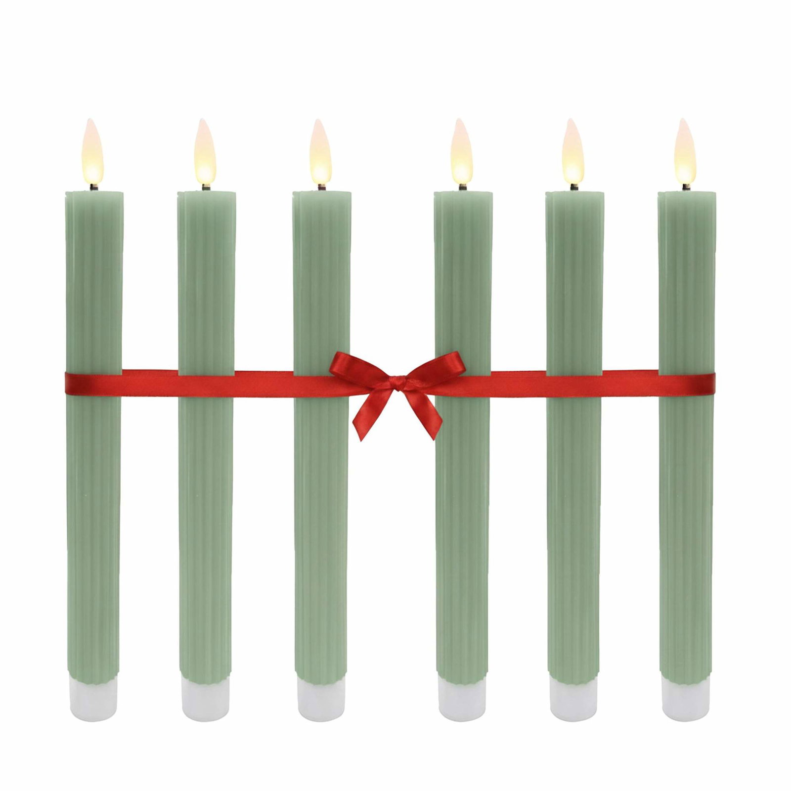 LED-koniska ljus, flamlösa, äkta vax, set om 6 | Hem & Hobby | Pryloteket