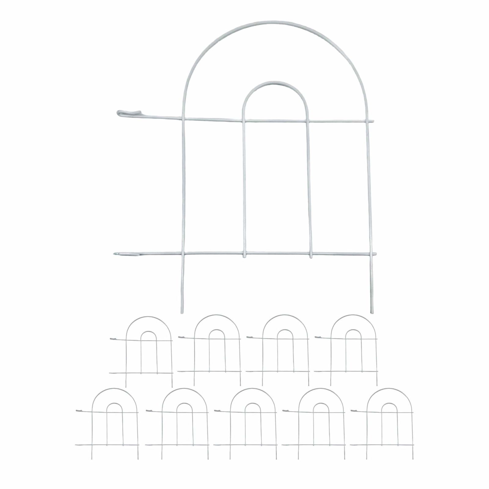 Metalhavehegn, 10-delt klassisk buedesign