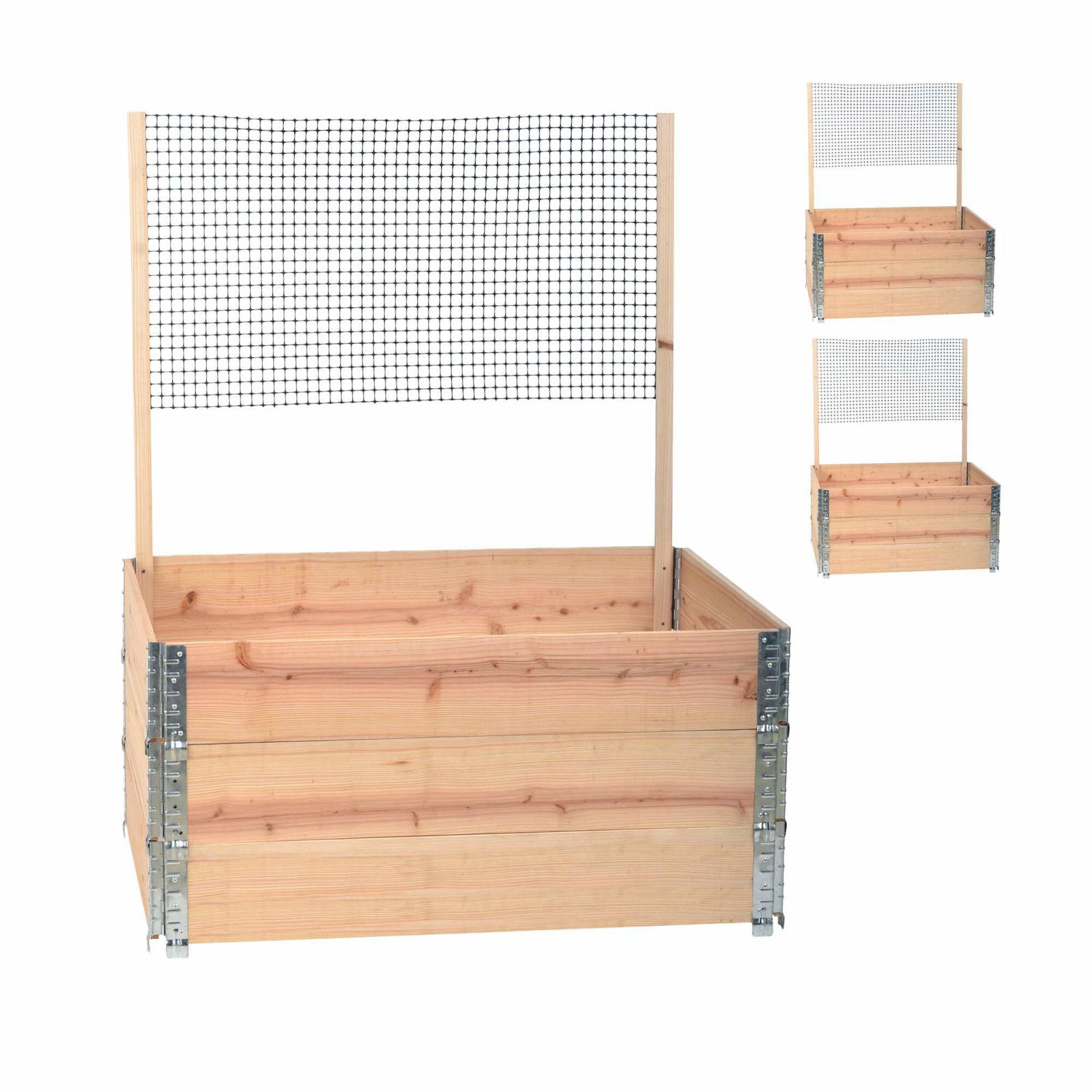 Højbed med espalier – fyrretræ, stabelbart