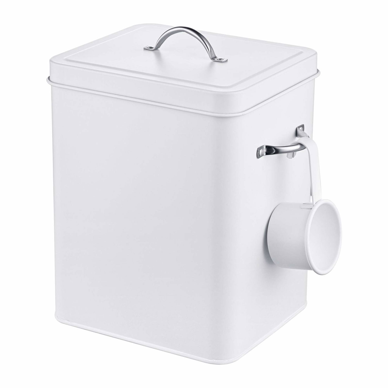 Metalopbevaringsboks med låg – 6L Retro vaskemiddelbeholder