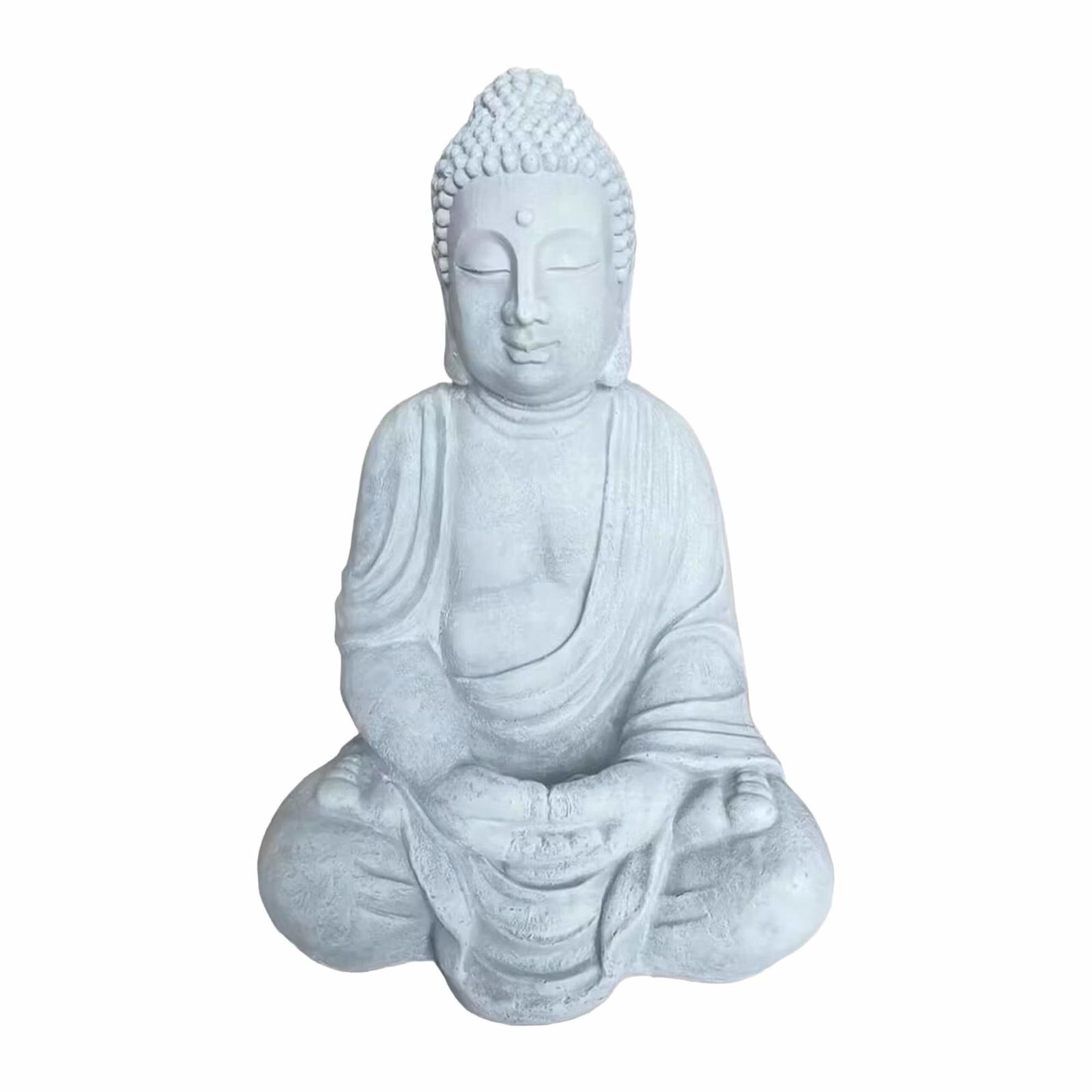 Buddha-statue 70 cm – Vintage-stil, vejrbestandig