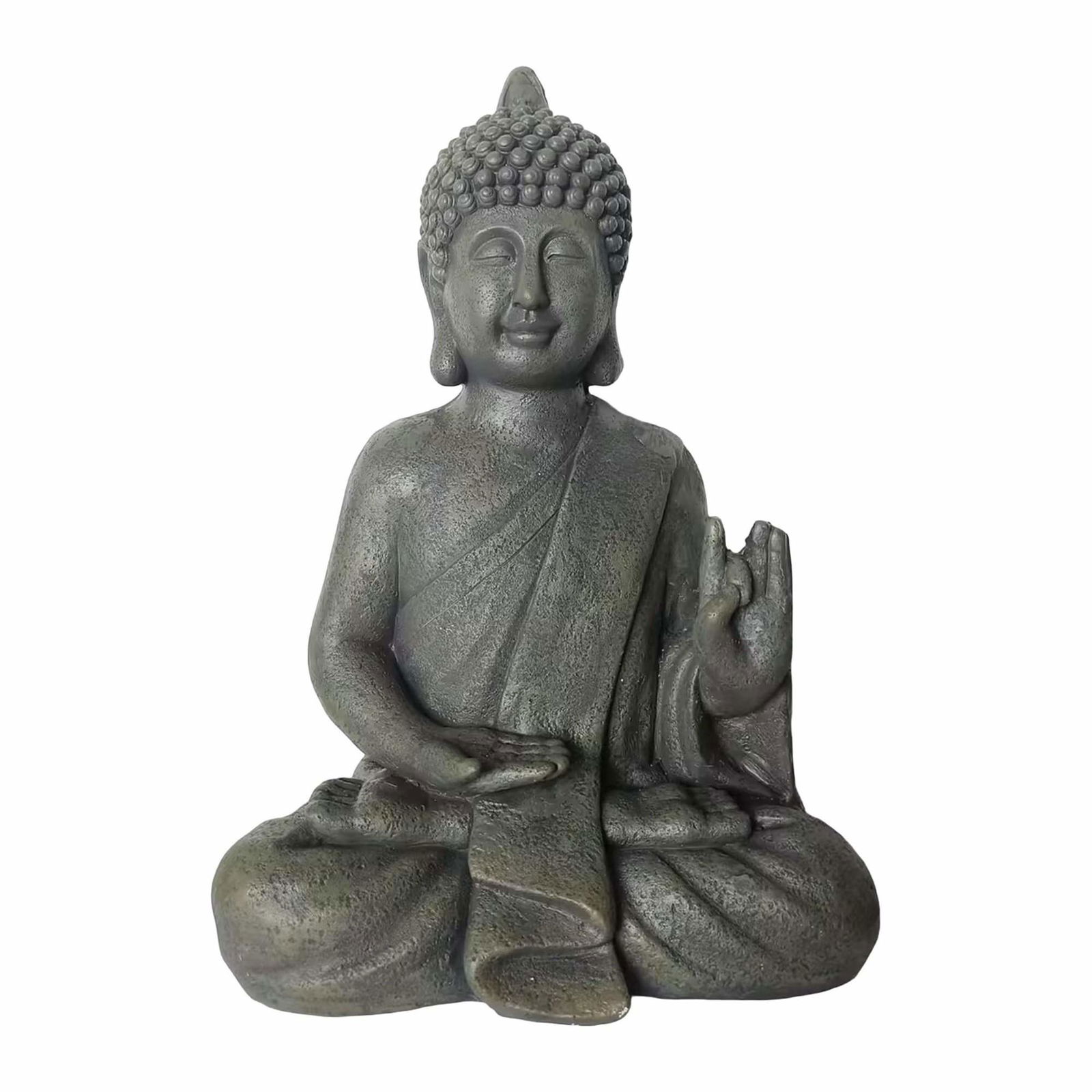 Buddha-statue 52 cm – Vejrbestandig, stenlignende finish