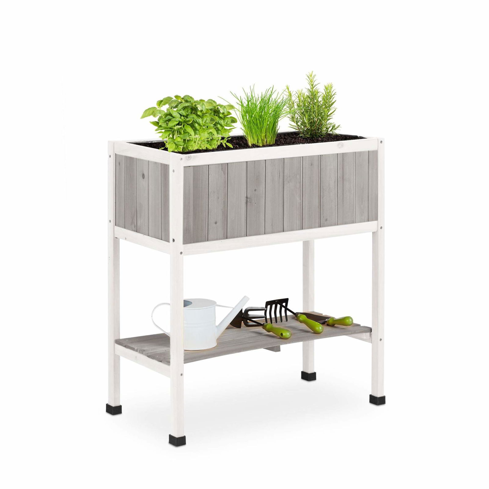 Hævet træplantekasse med foring – Havevenlig