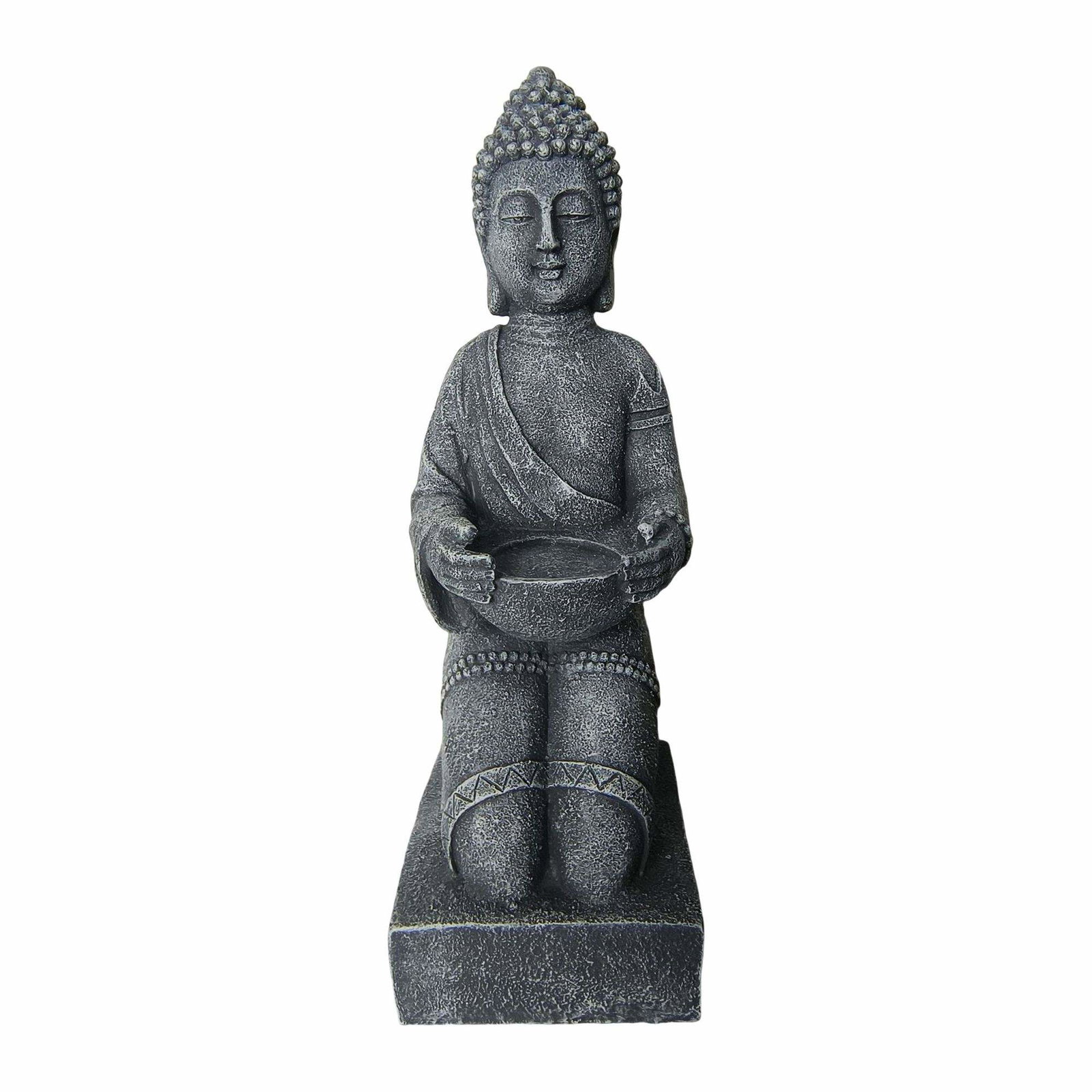 Buddhastaty 43cm – Väderbeständig Zenträdgårdsdekoration | Hem & Hobby | Pryloteket