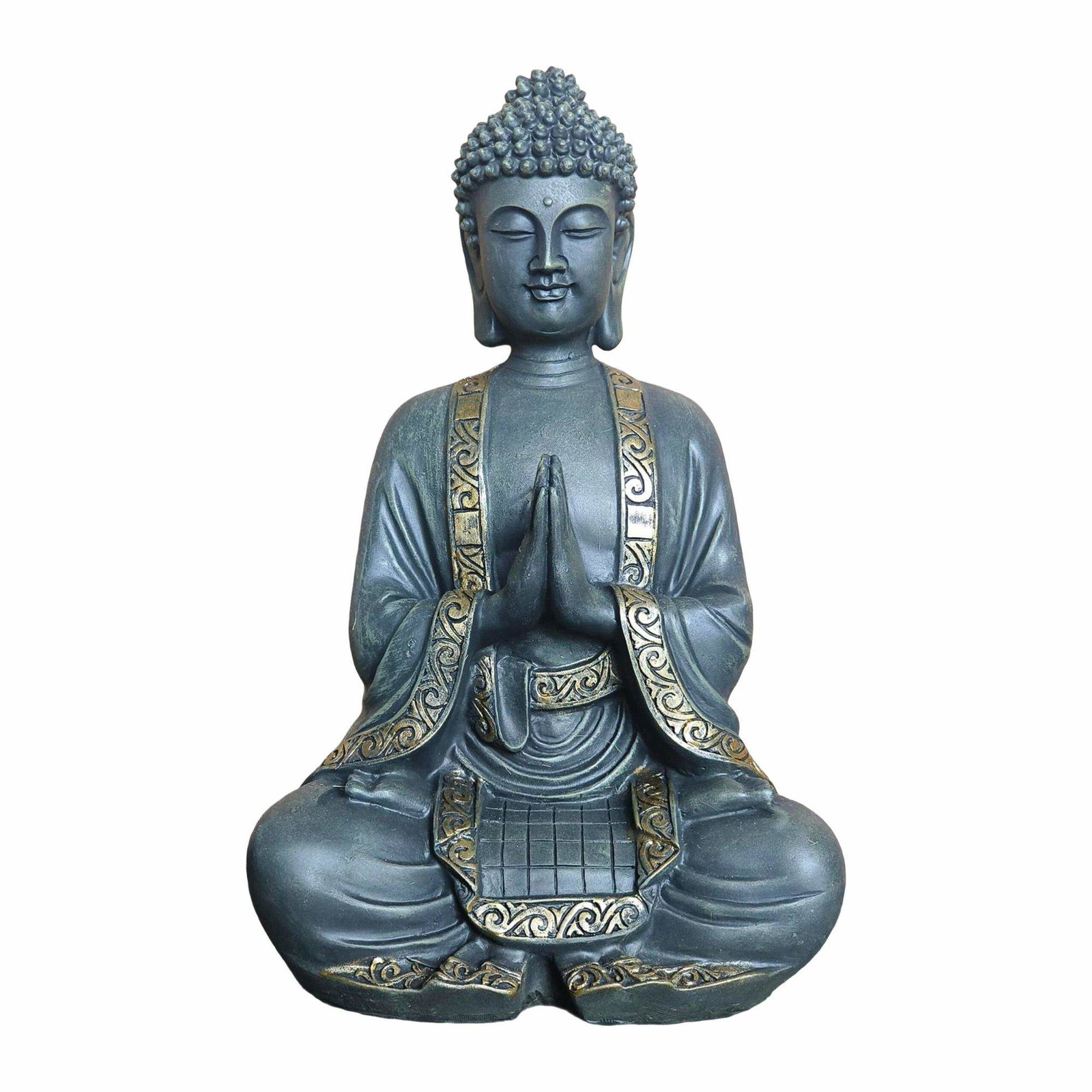 Buddhastaty 38cm – Väderbeständig Zen-dekor | Hem & Hobby | Pryloteket