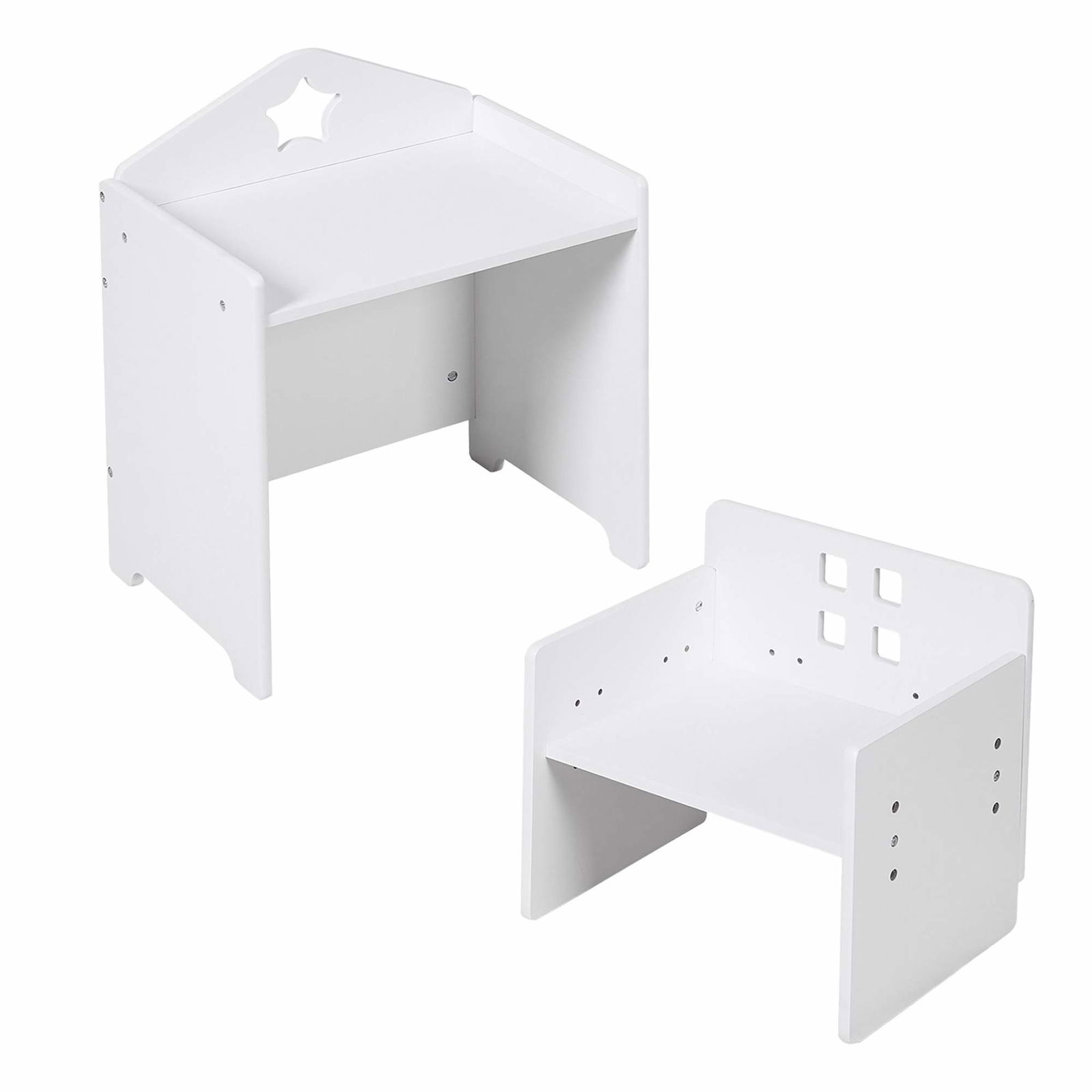 Børnebord og stolesæt med tavleoverflade