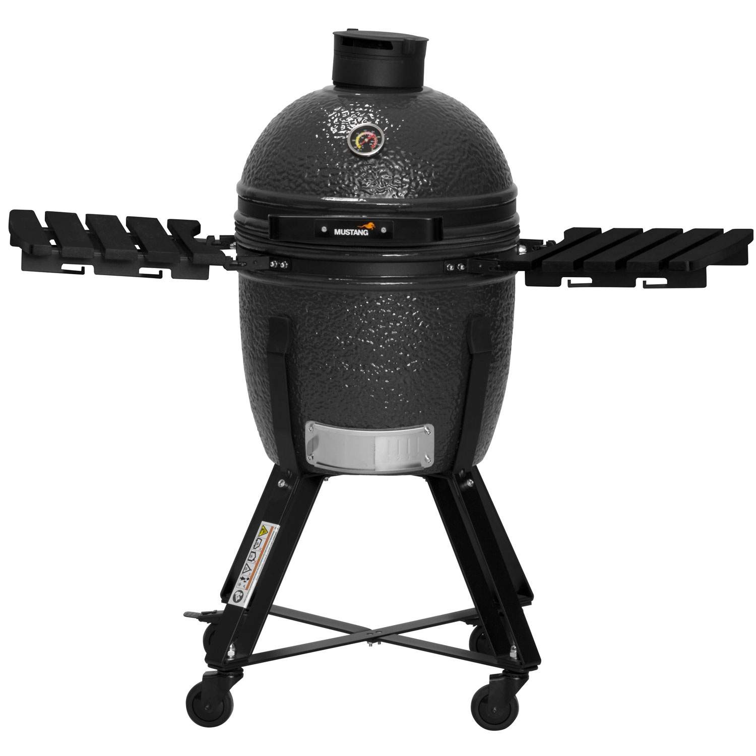 Kamado keramisk kolgrill, 45 cm med bambuhyllor | Hem & Hobby | Pryloteket