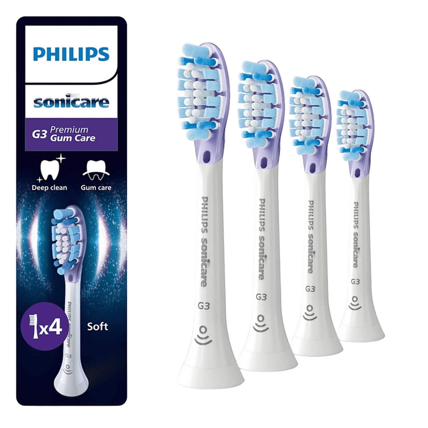 Sonicare Gum Care-borsthuvuden, 4-pack, plackborttagning | Hem & Hobby | Pryloteket