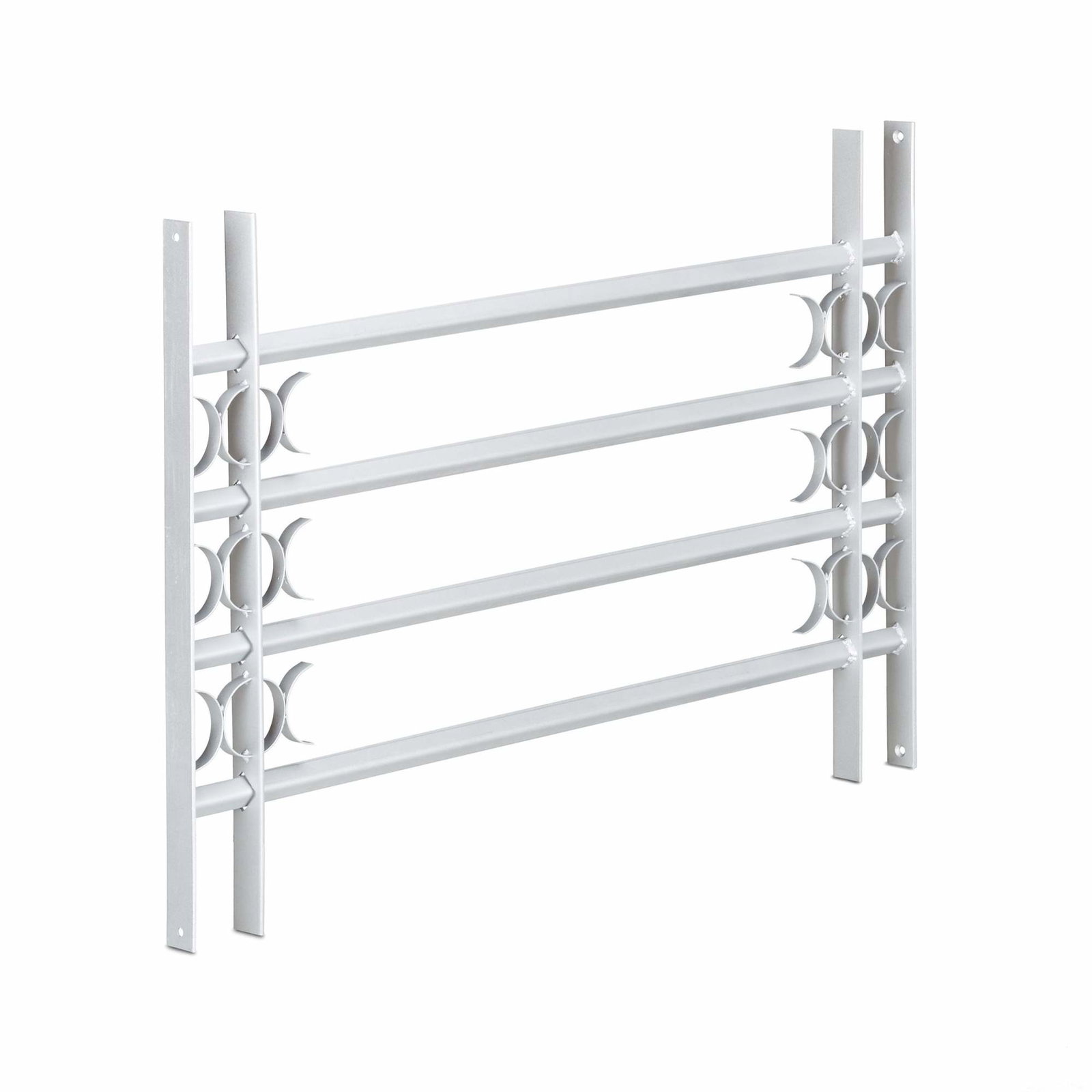 Indbrudssikring med udtrækbar vinduesgrill